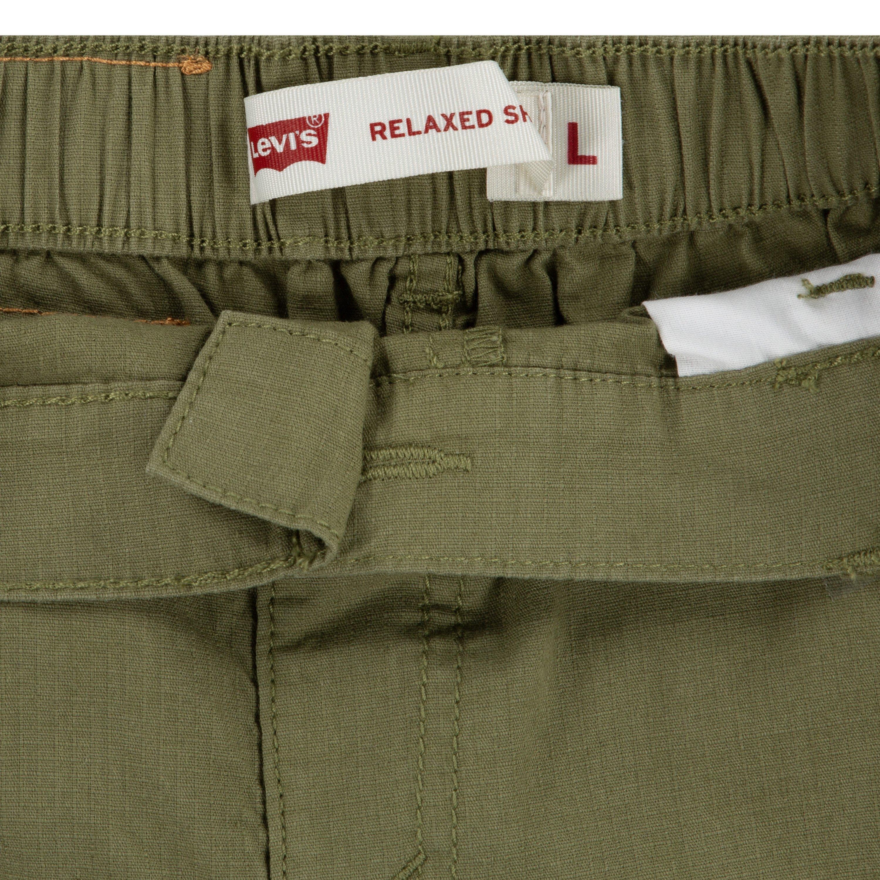 Levi's Cotton Cargo Big Boys' Olive Green Shorts