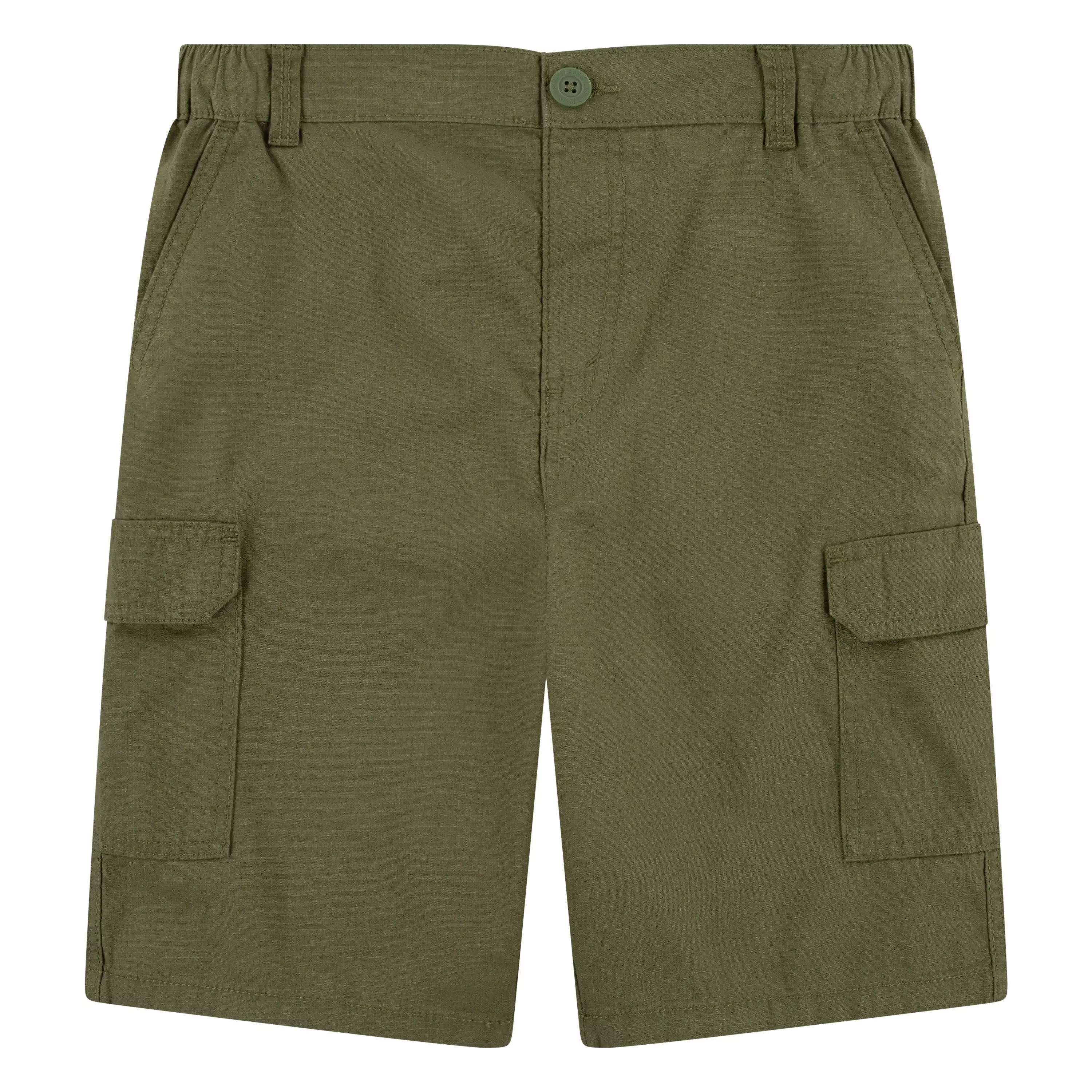 Levi's Big Boys' Cotton Cargo Shorts -Olive Green - OLIVE GREEN
