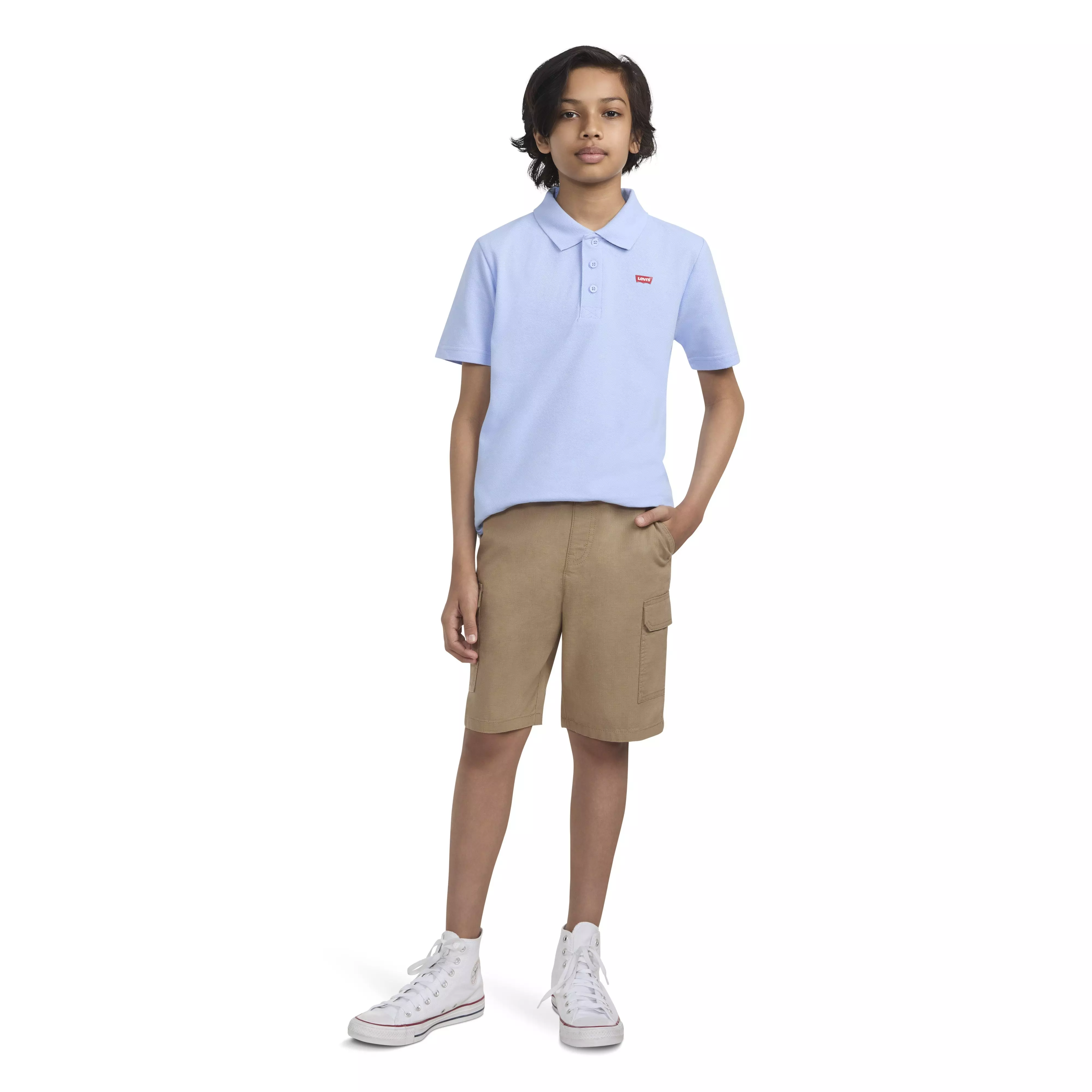 Levi's Big Boys' Cotton Cargo Shorts -Gold - GOLD