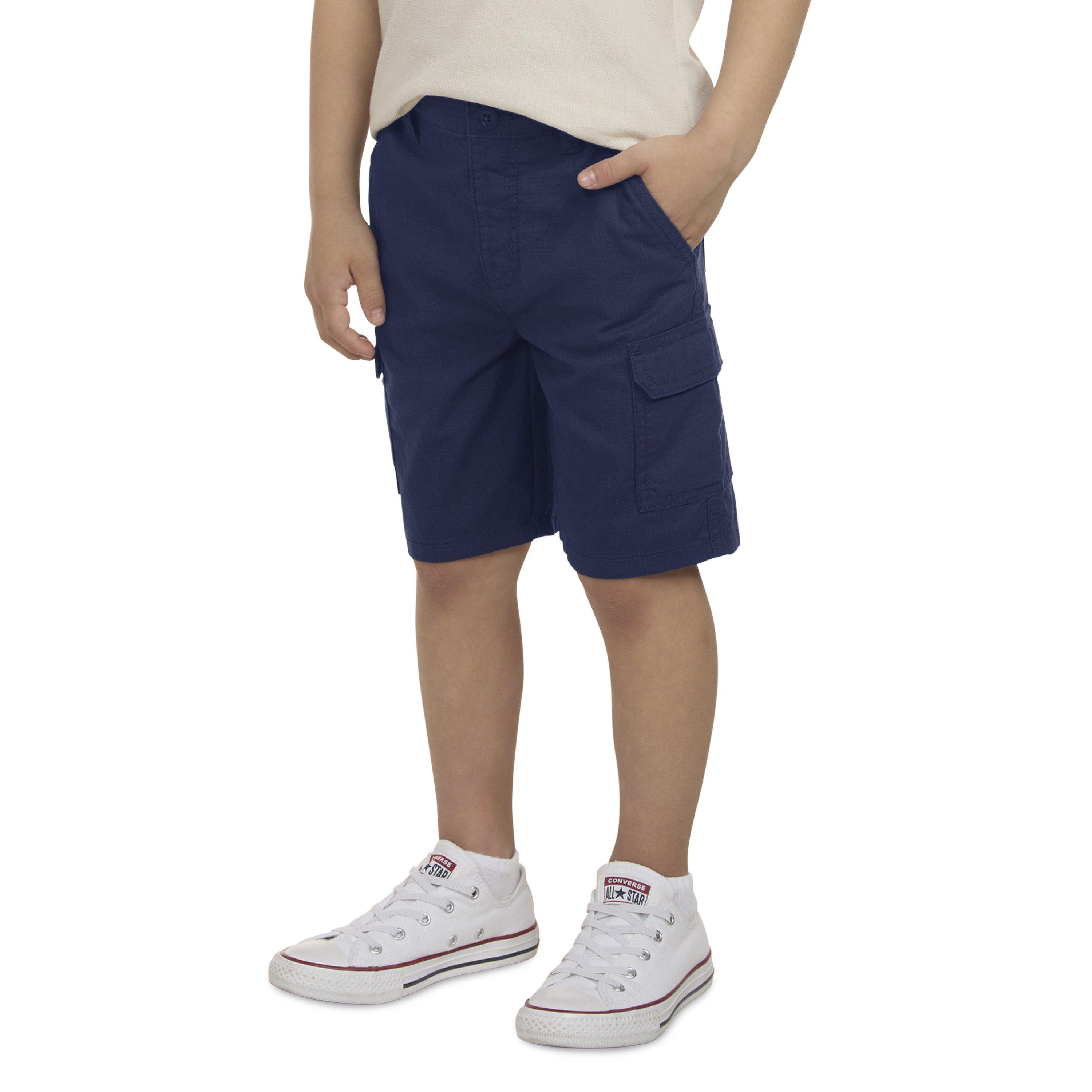 Levi's Elastic Waistband Little Boys' Navy Cargo Shorts