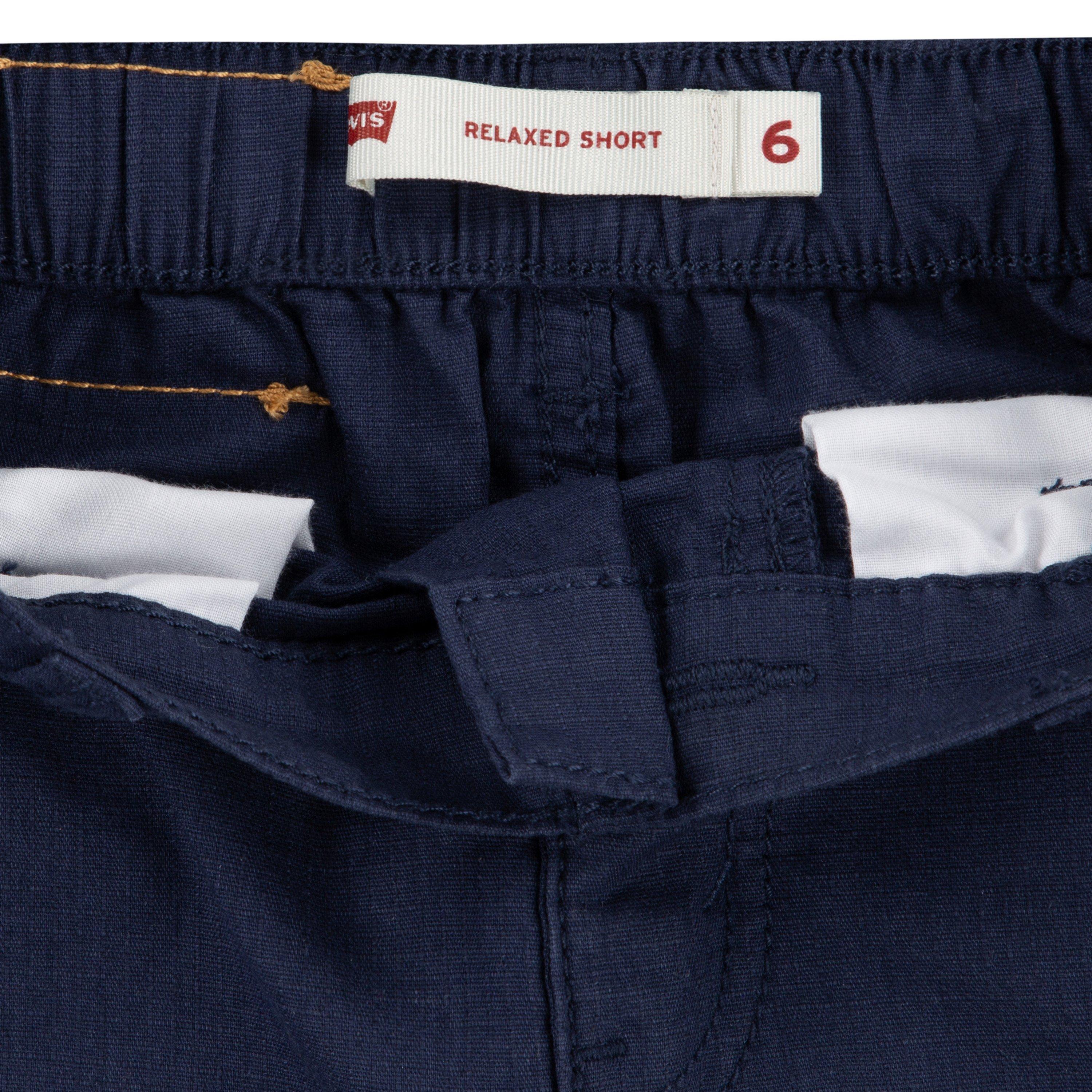 Levi's Elastic Waistband Little Boys' Navy Cargo Shorts