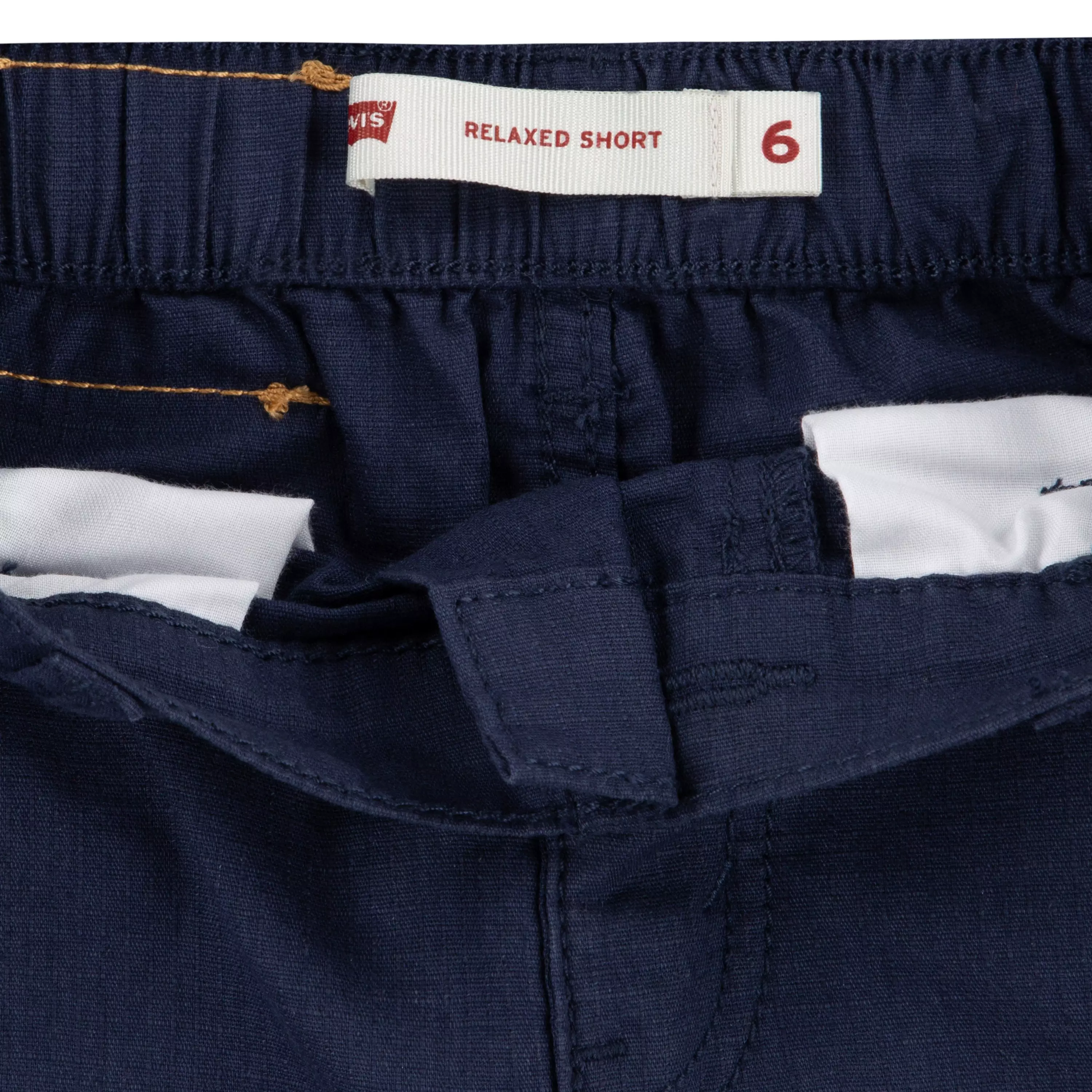 Levi's Little Boys' Elastic Waistband Cargo Shorts -Navy - NAVY