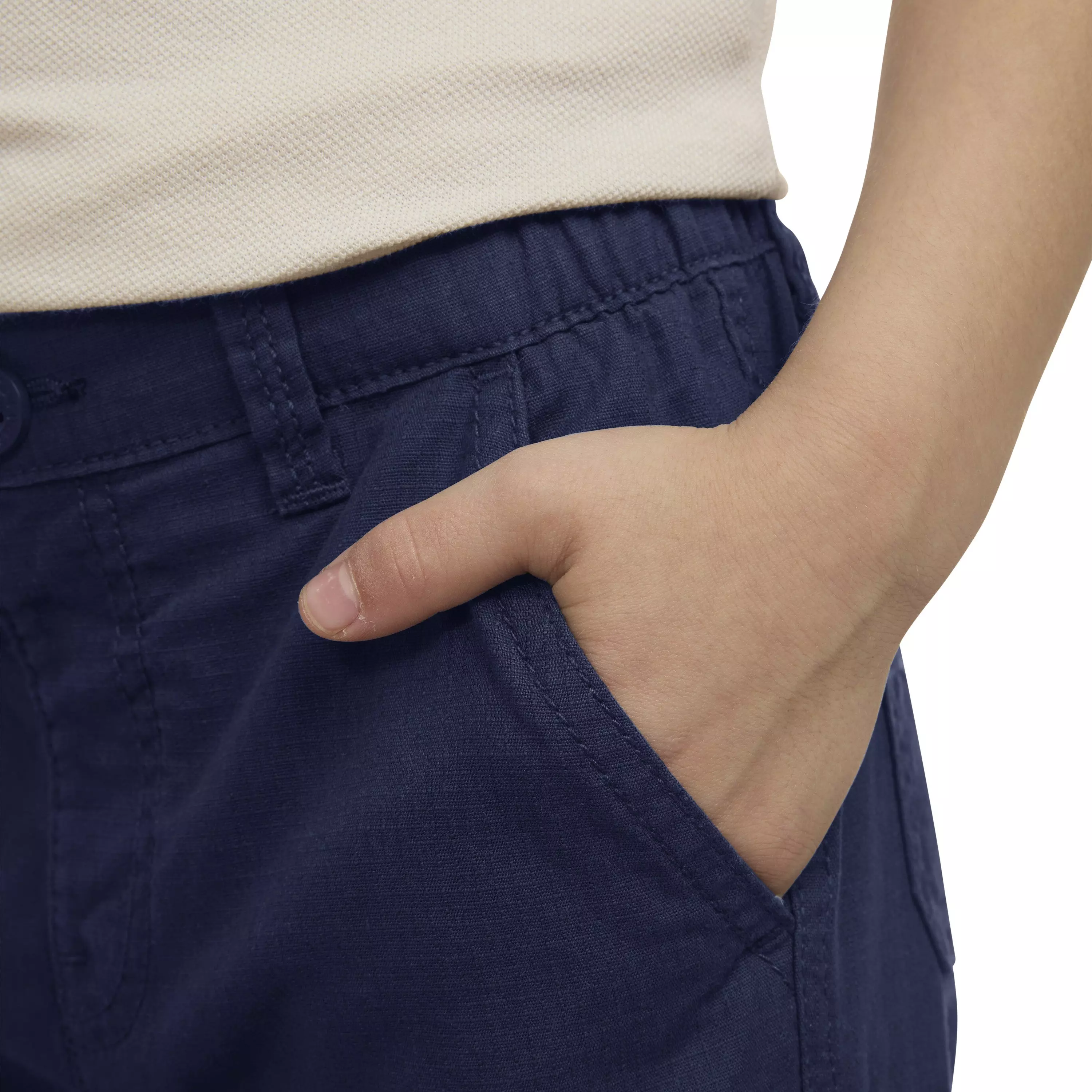 Levi's Little Boys' Elastic Waistband Cargo Shorts -Navy - NAVY