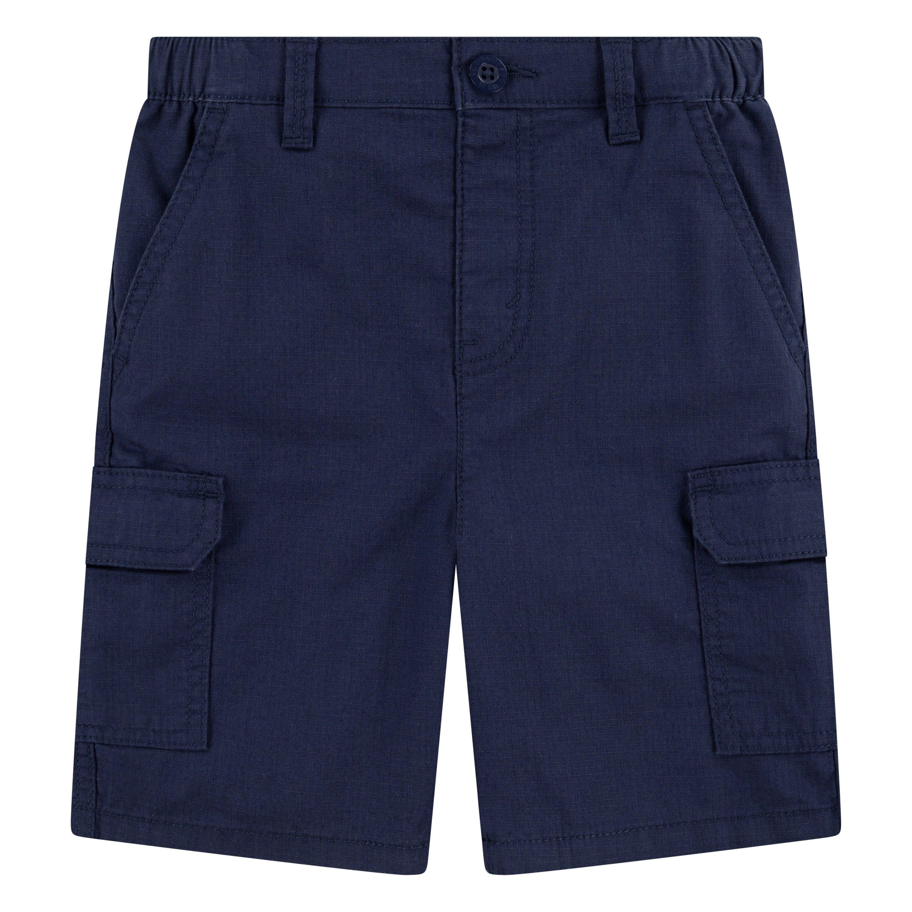 Levi's Elastic Waistband Little Boys' Navy Cargo Shorts