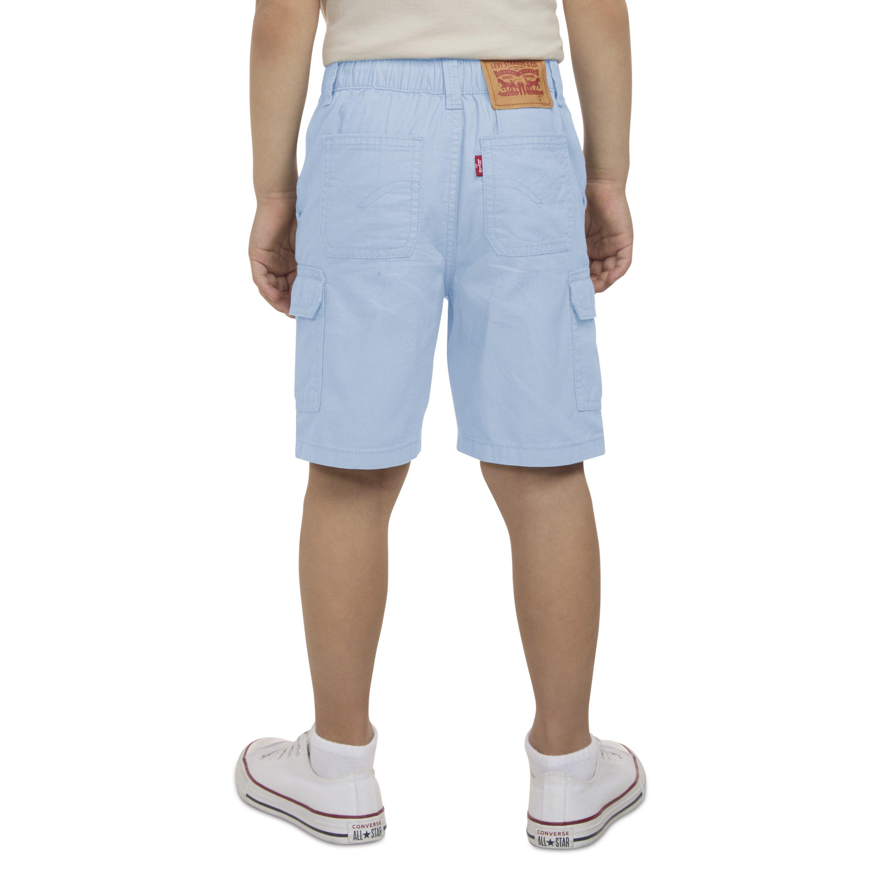 Levi's Elastic Waistband Little Boys' Lt Blue Cargo Shorts