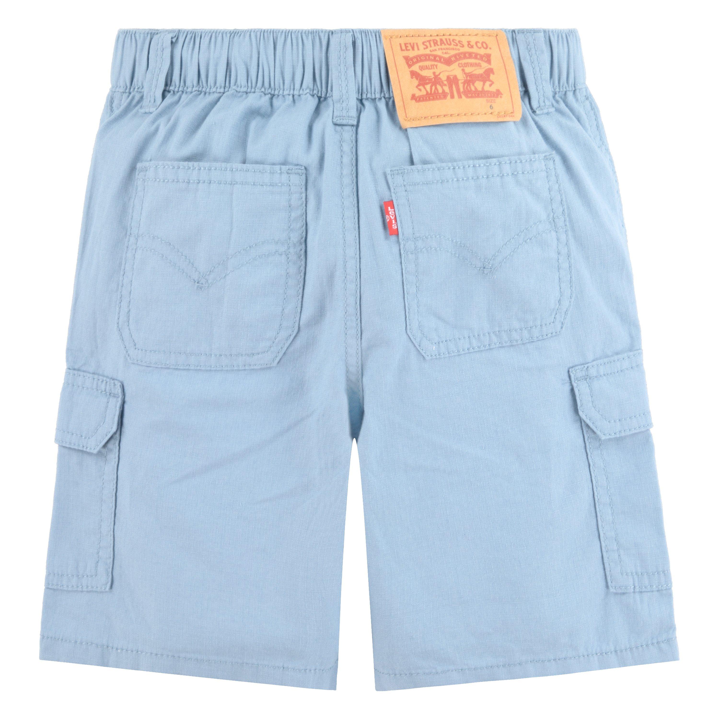 Levi's Little Boys' Elastic Waistband Cargo Shorts - Lt Blue - LT BLUE Thumbnail View 8
