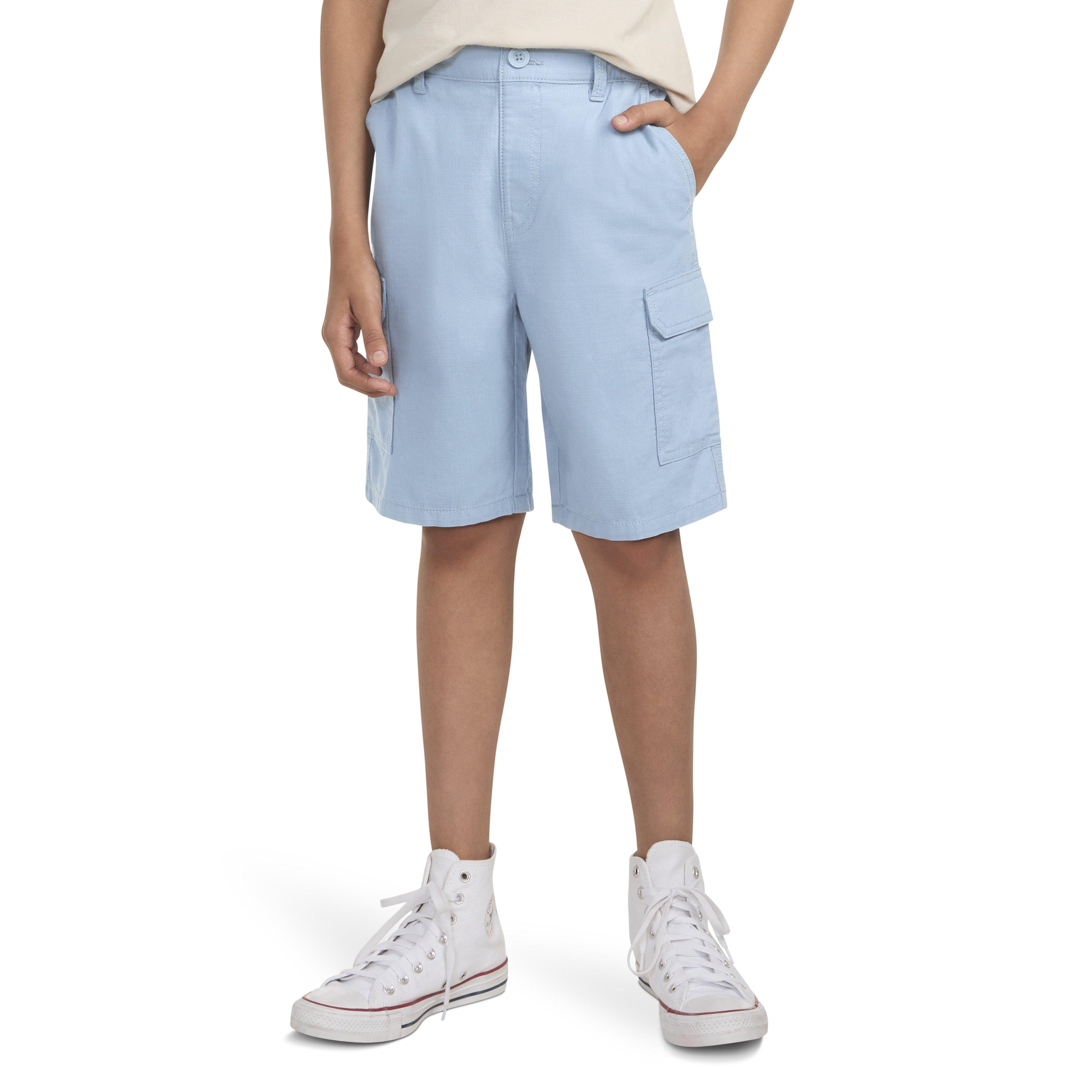 Levi's Big Boys' Cotton Cargo Shorts - Lt Blue - LT BLUE Thumbnail View 1