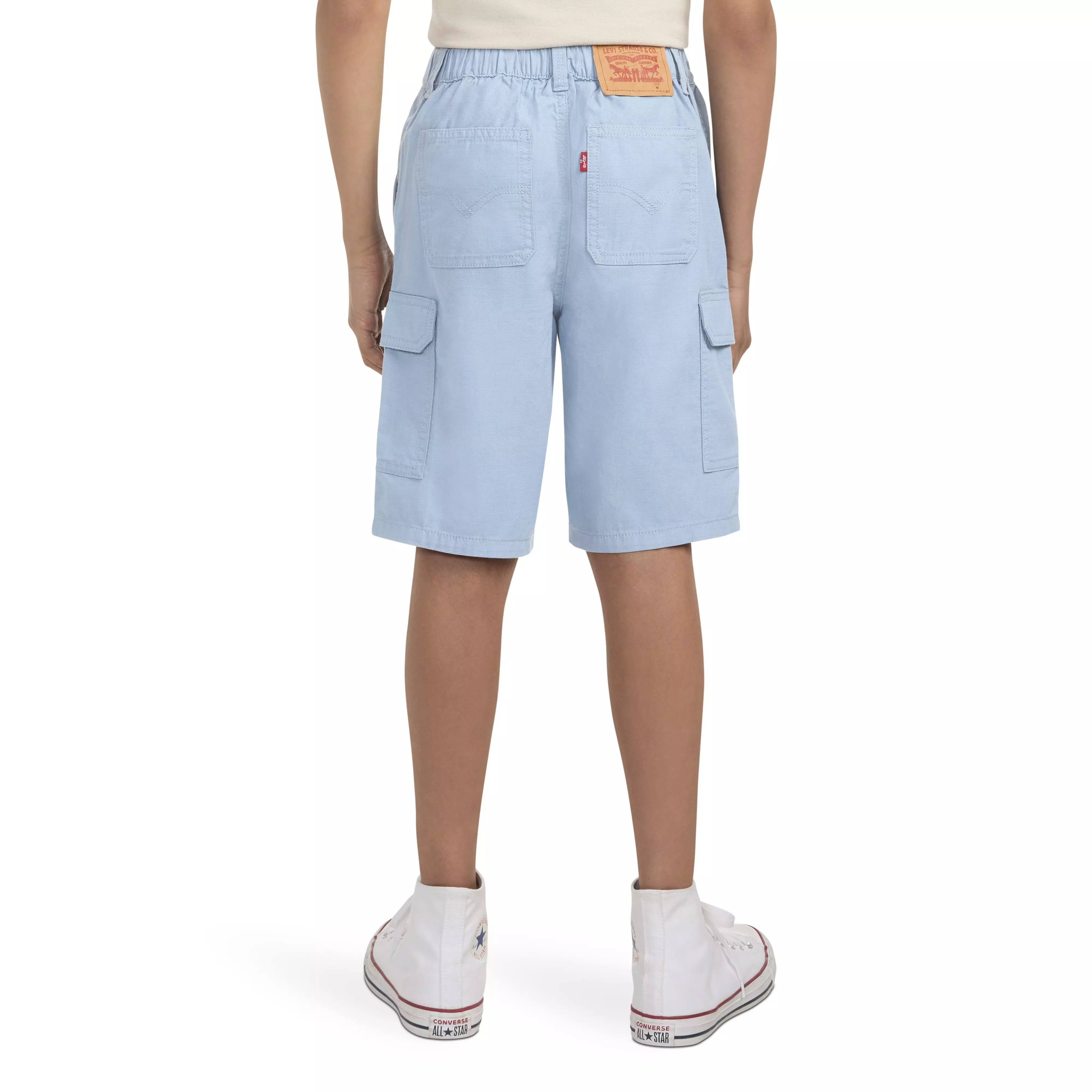 Levi's Big Boys' Cotton Cargo Shorts -Lt Blue - LT BLUE