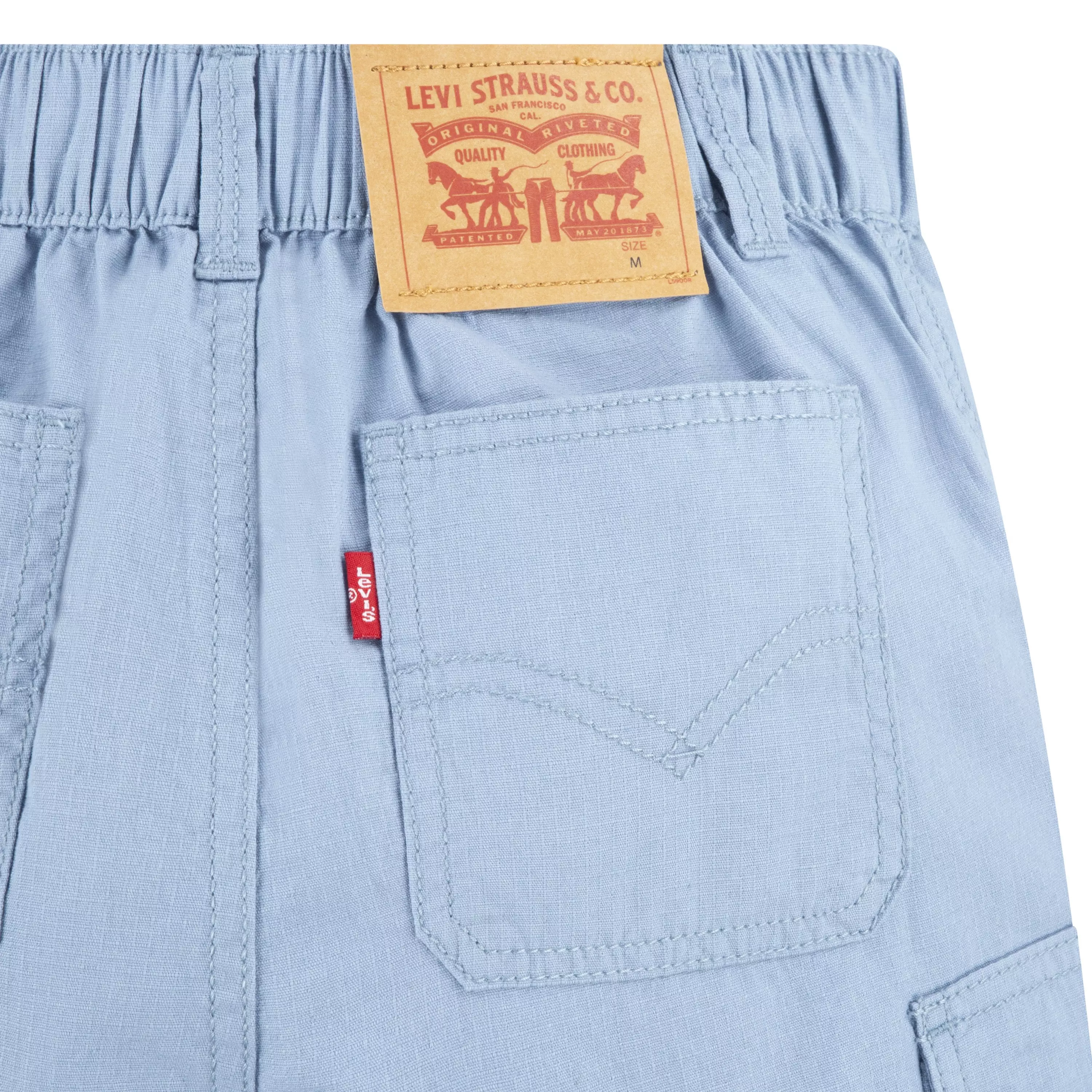 Levi's Big Boys' Cotton Cargo Shorts -Lt Blue - LT BLUE