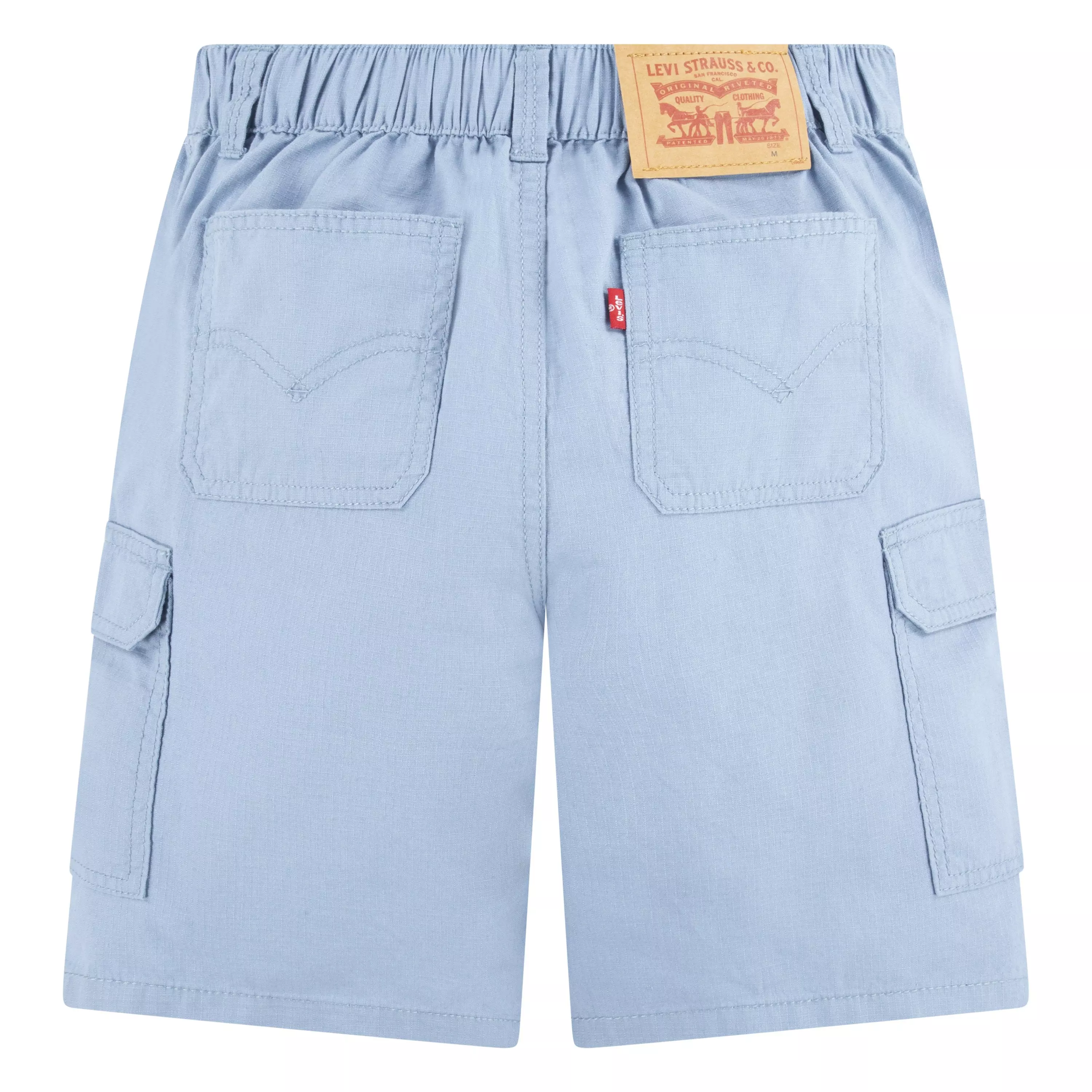 Levi's Big Boys' Cotton Cargo Shorts -Lt Blue - LT BLUE