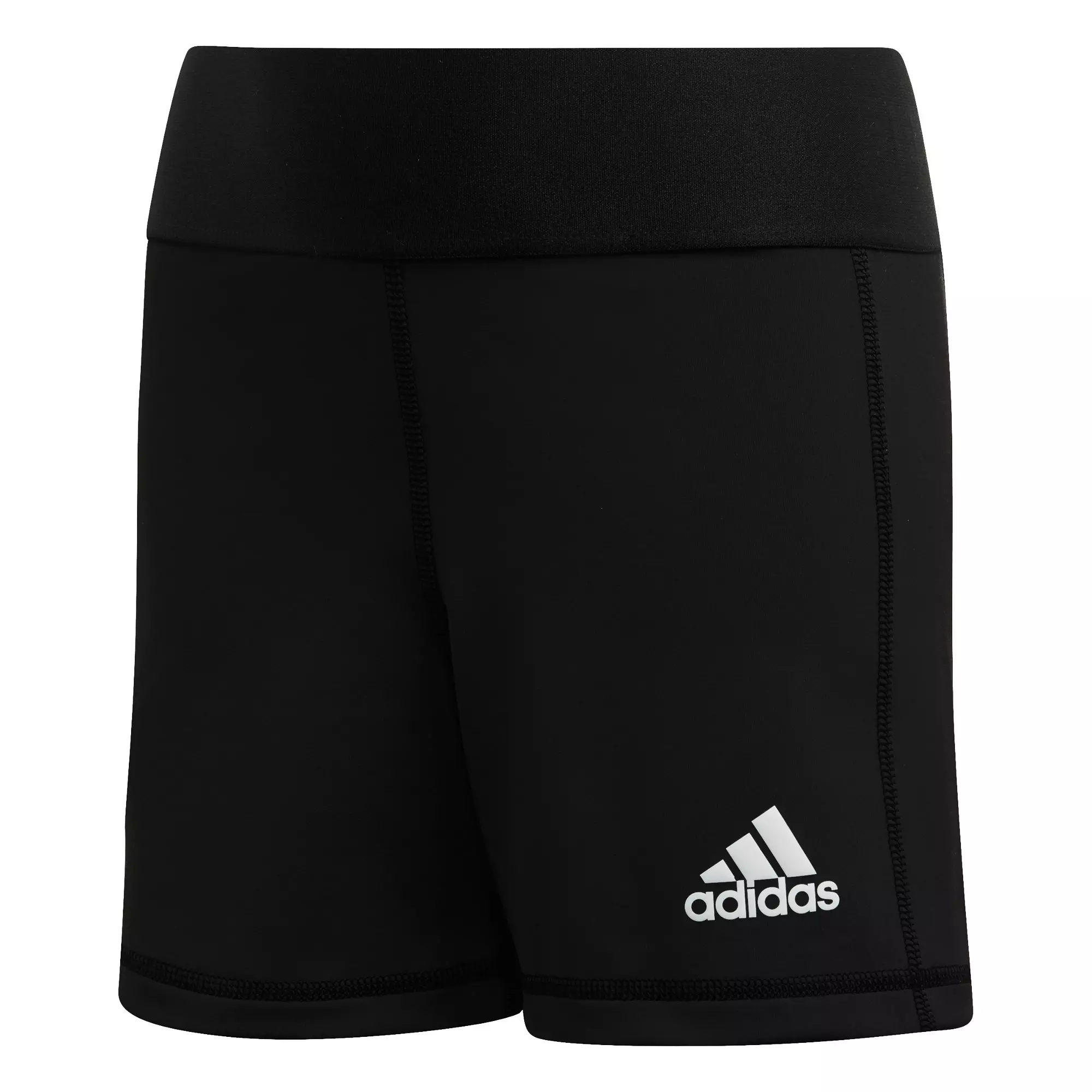 adidas Women's Black/White Alphaskin Volleyball Shorts - BLACK/WHITE