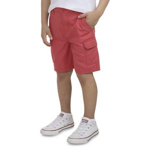 Levi's Little Boys' Elastic Waistband Cargo Shorts -Red