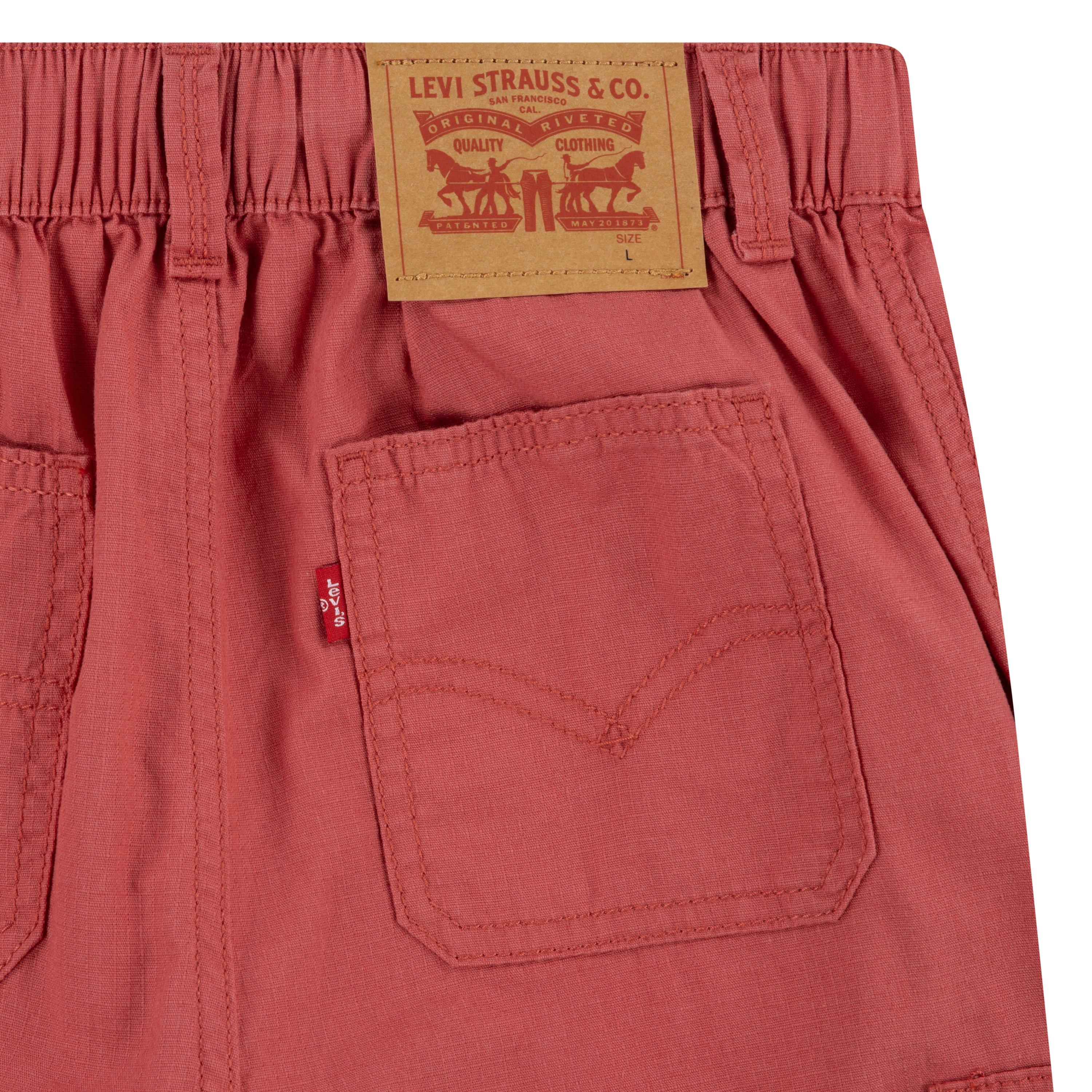 Levi's Cotton Cargo Big Boys' Red Shorts