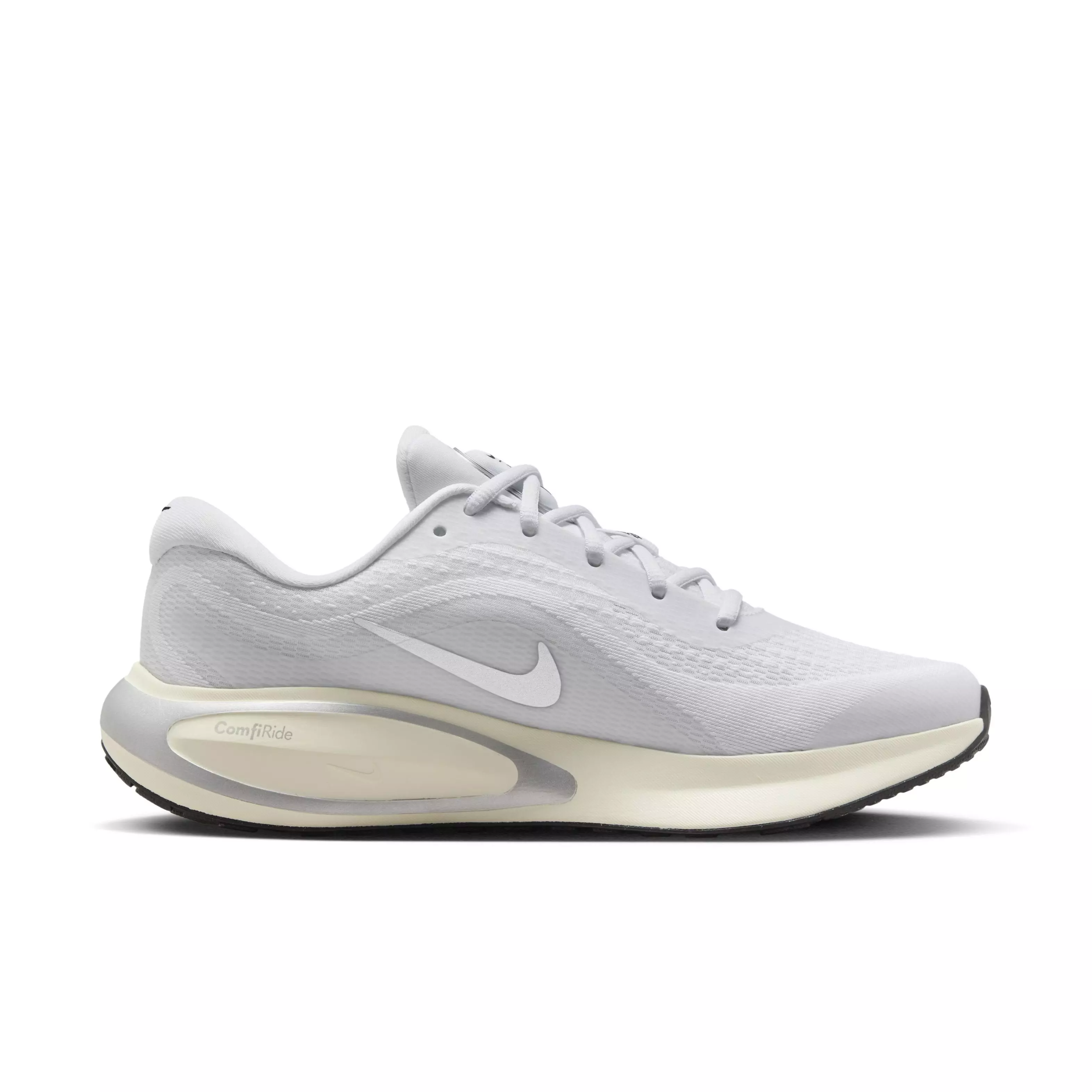 Nike Journey Run "White/Platinum Tint/Coconut Milk/Metallic Silver" Women's Running Shoe - WHITE/PLATINUM/MILK/SILVER