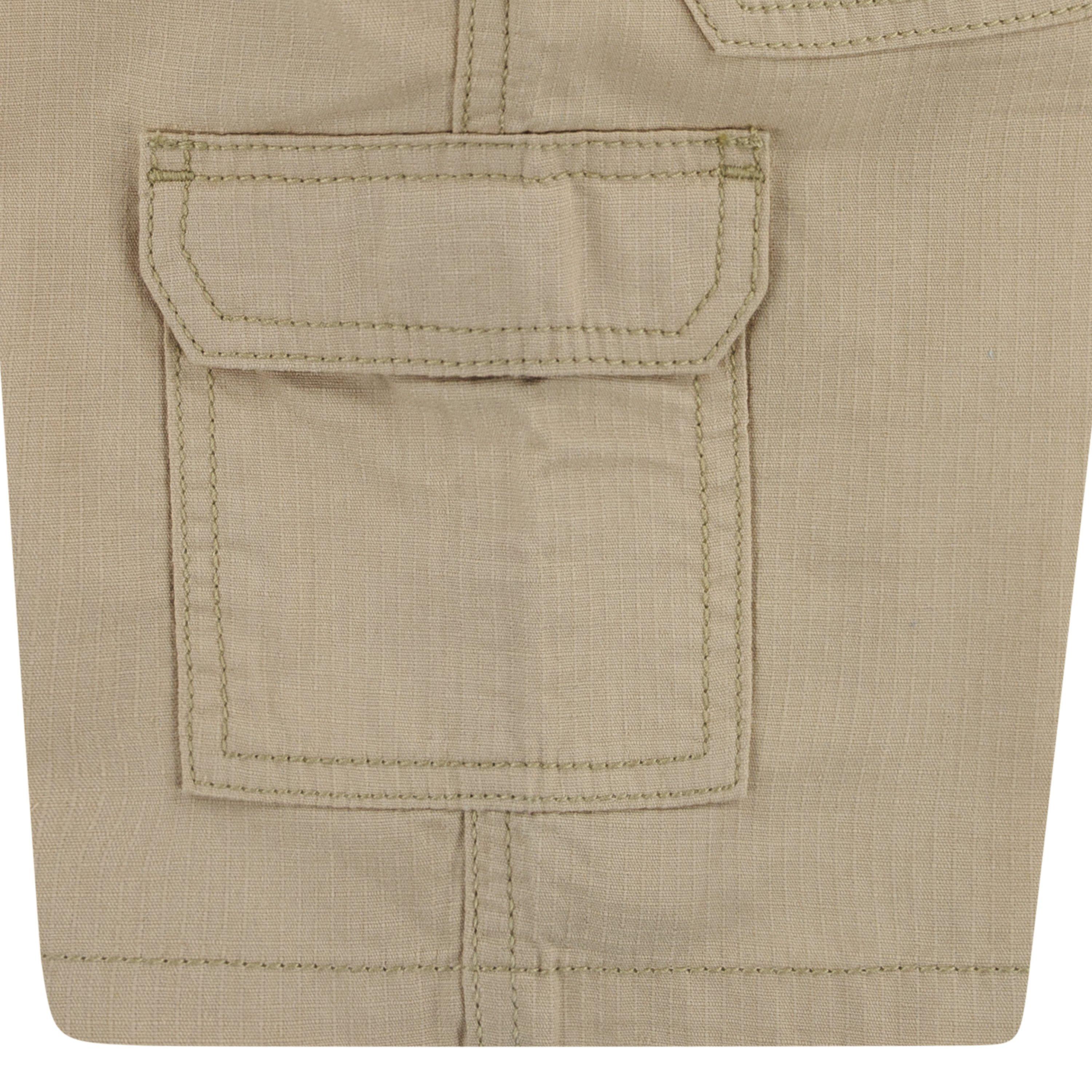 Levi's Little Boys' Elastic Waistband Cargo Shorts - Khaki - KHAKI Thumbnail View 6
