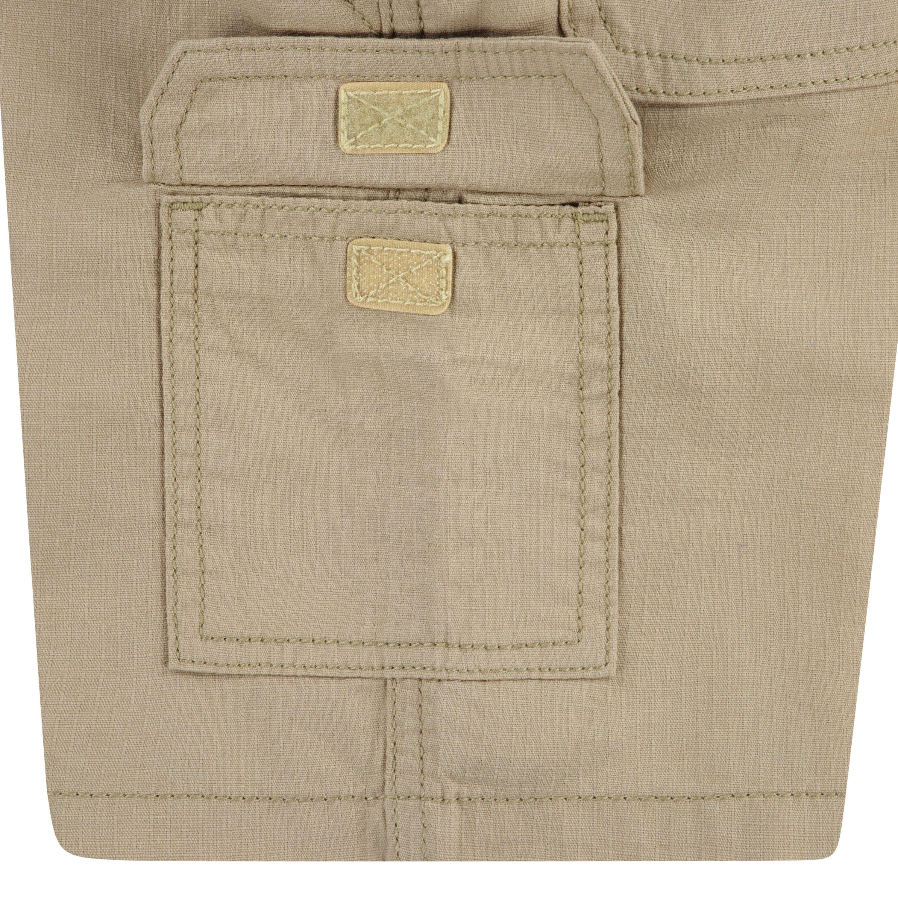 Levi's Little Boys' Elastic Waistband Cargo Shorts - Khaki - KHAKI Thumbnail View 7