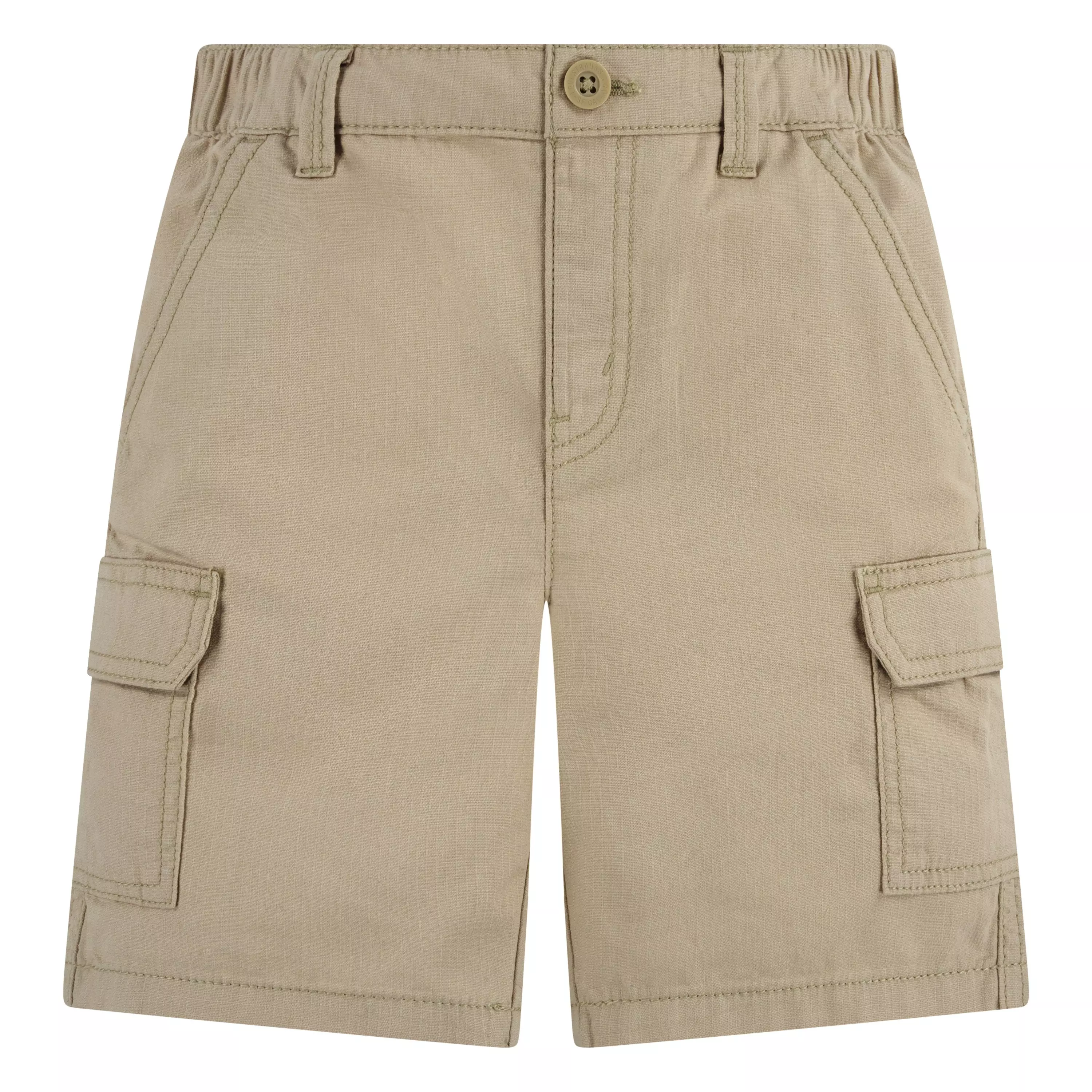 Levi's Little Boys' Elastic Waistband Cargo Shorts -Khaki - KHAKI