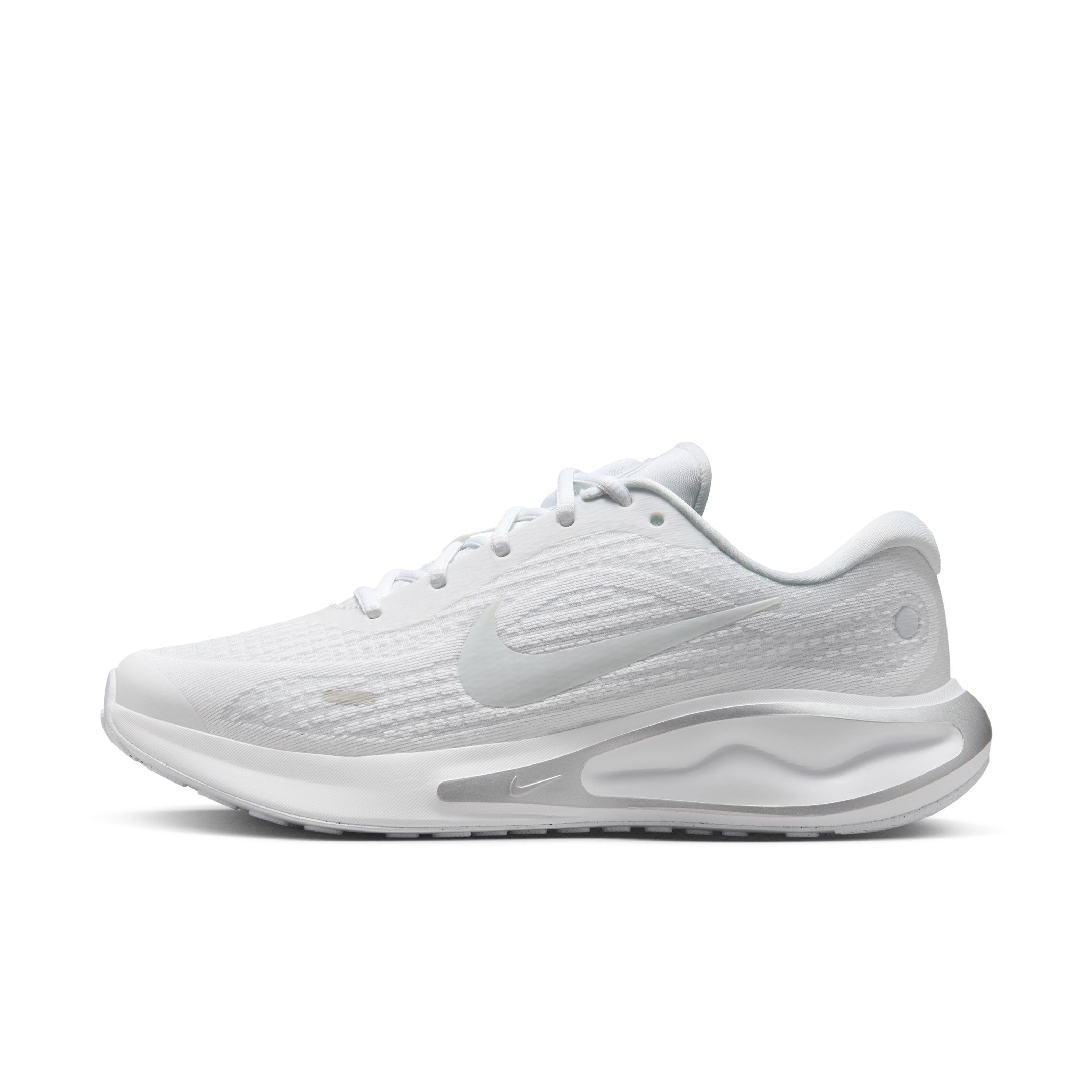 Nike Journey Run "White/Pure Platinum/Metallic Silver/White" Women's Running Shoe - WHITE/PLATINUM/SILVER/WHITE Thumbnail View 2