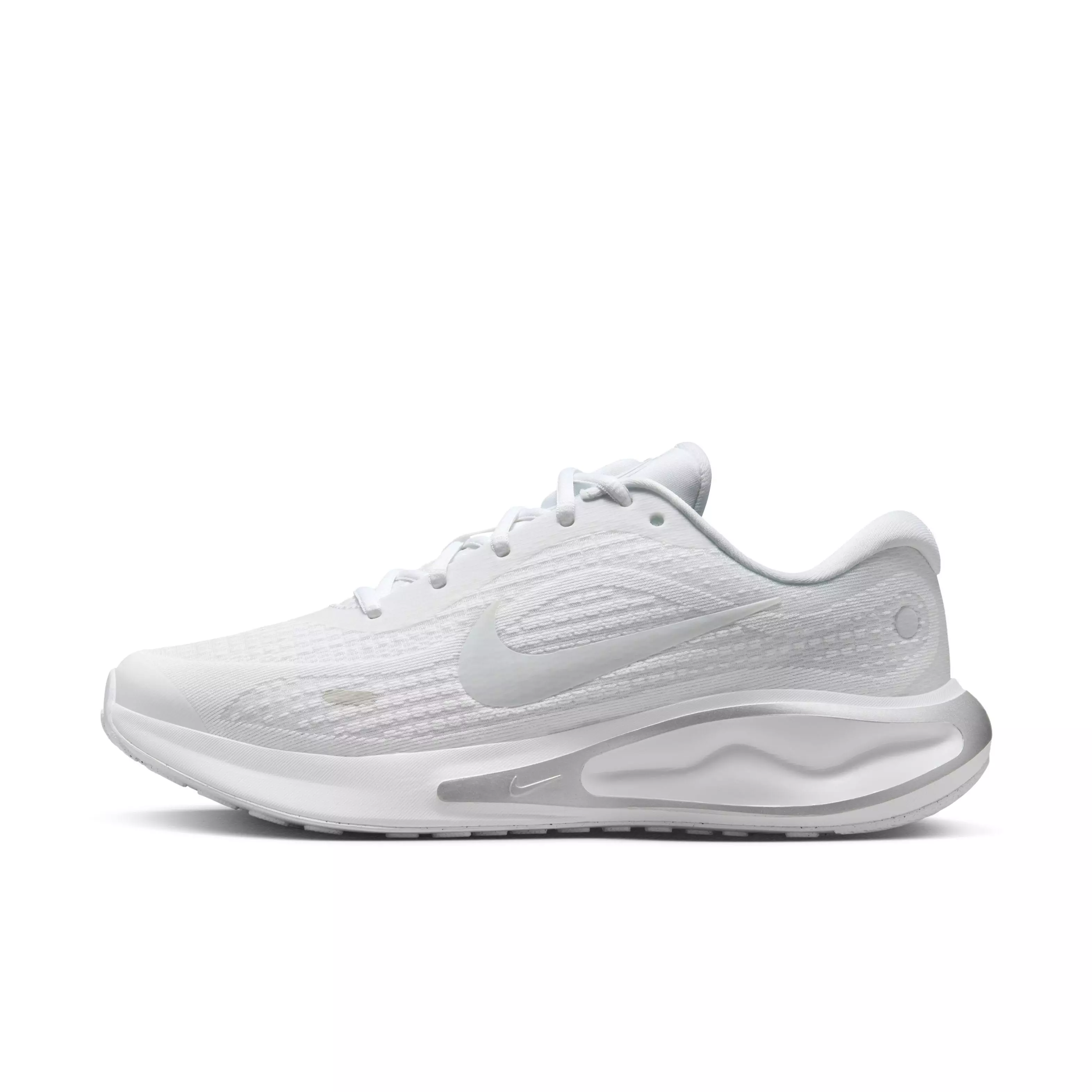 Nike Journey Run "White/Pure Platinum/Metallic Silver/White" Women's Running Shoe - WHITE/PLATINUM/SILVER/WHITE