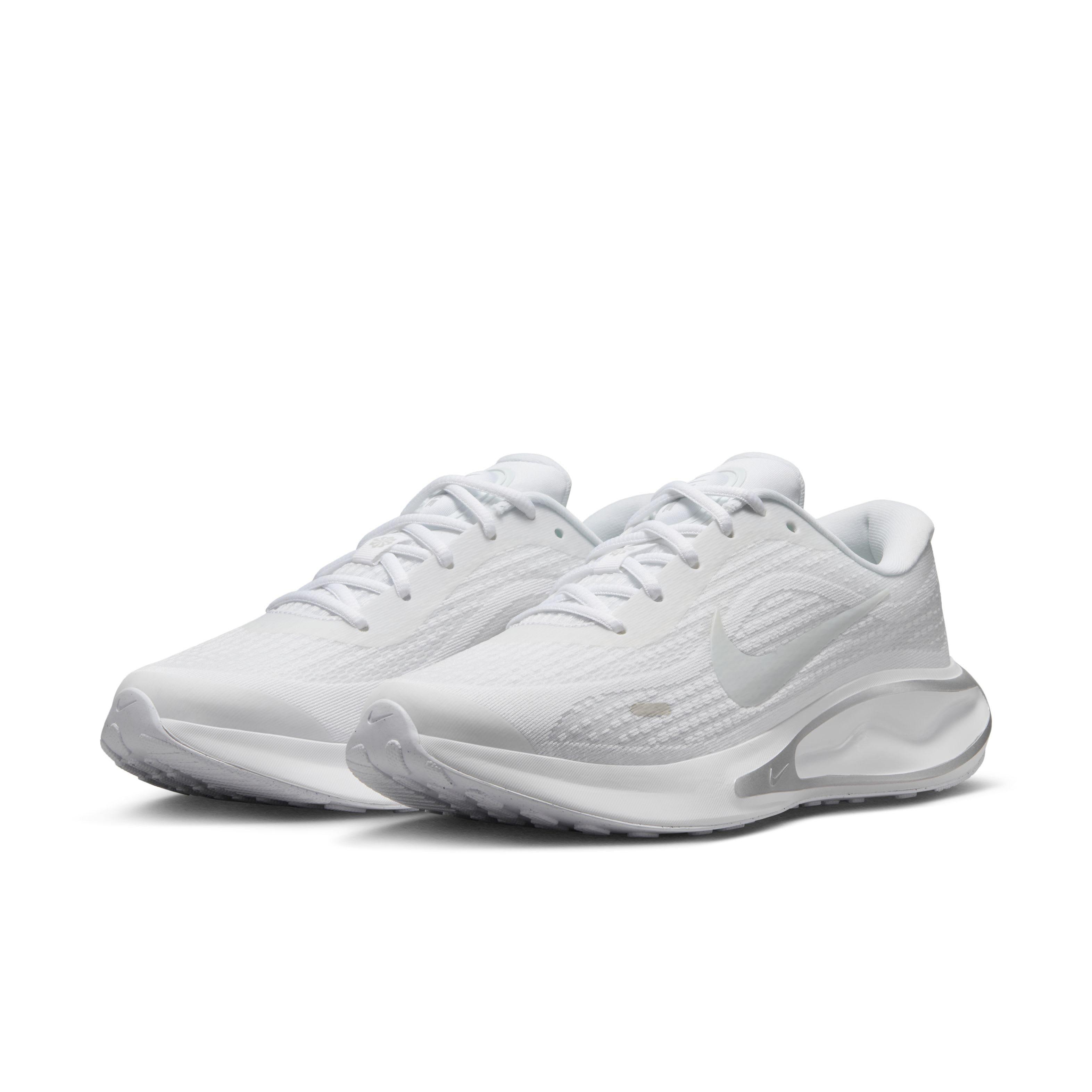 Nike Journey Run "White/Pure Platinum/Metallic Silver/White" Women's Running Shoe - WHITE/PLATINUM/SILVER/WHITE Thumbnail View 3