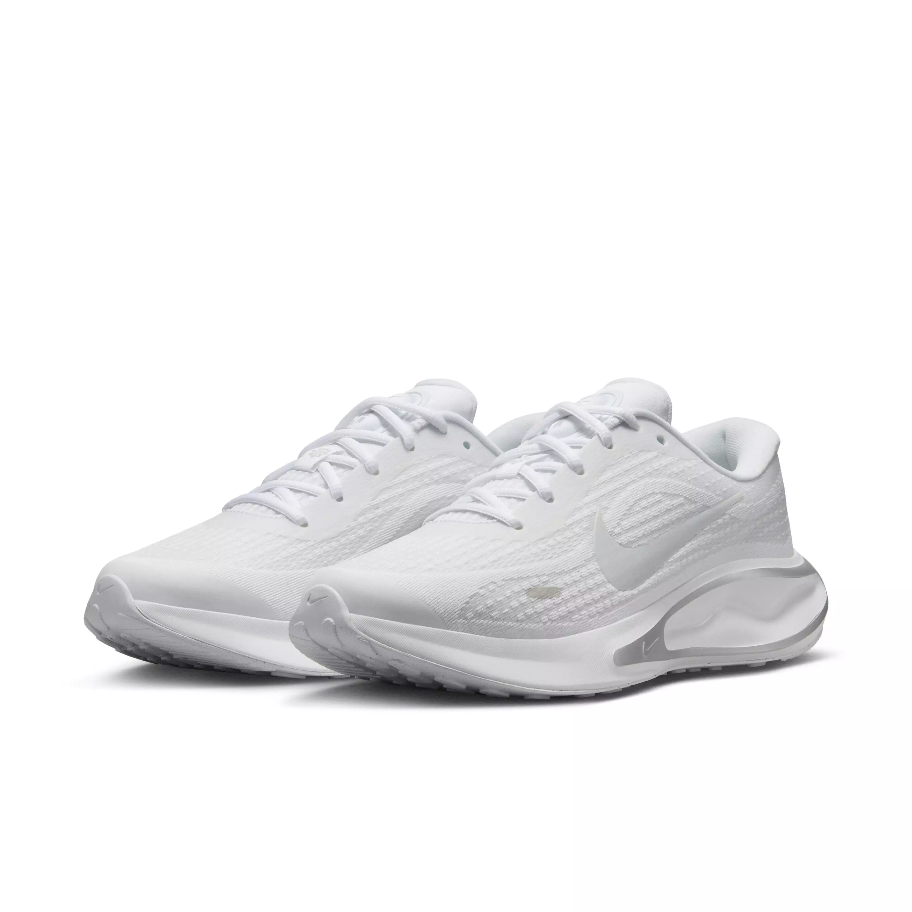 Nike Journey Run "White/Pure Platinum/Metallic Silver/White" Women's Running Shoe - WHITE/PLATINUM/SILVER/WHITE