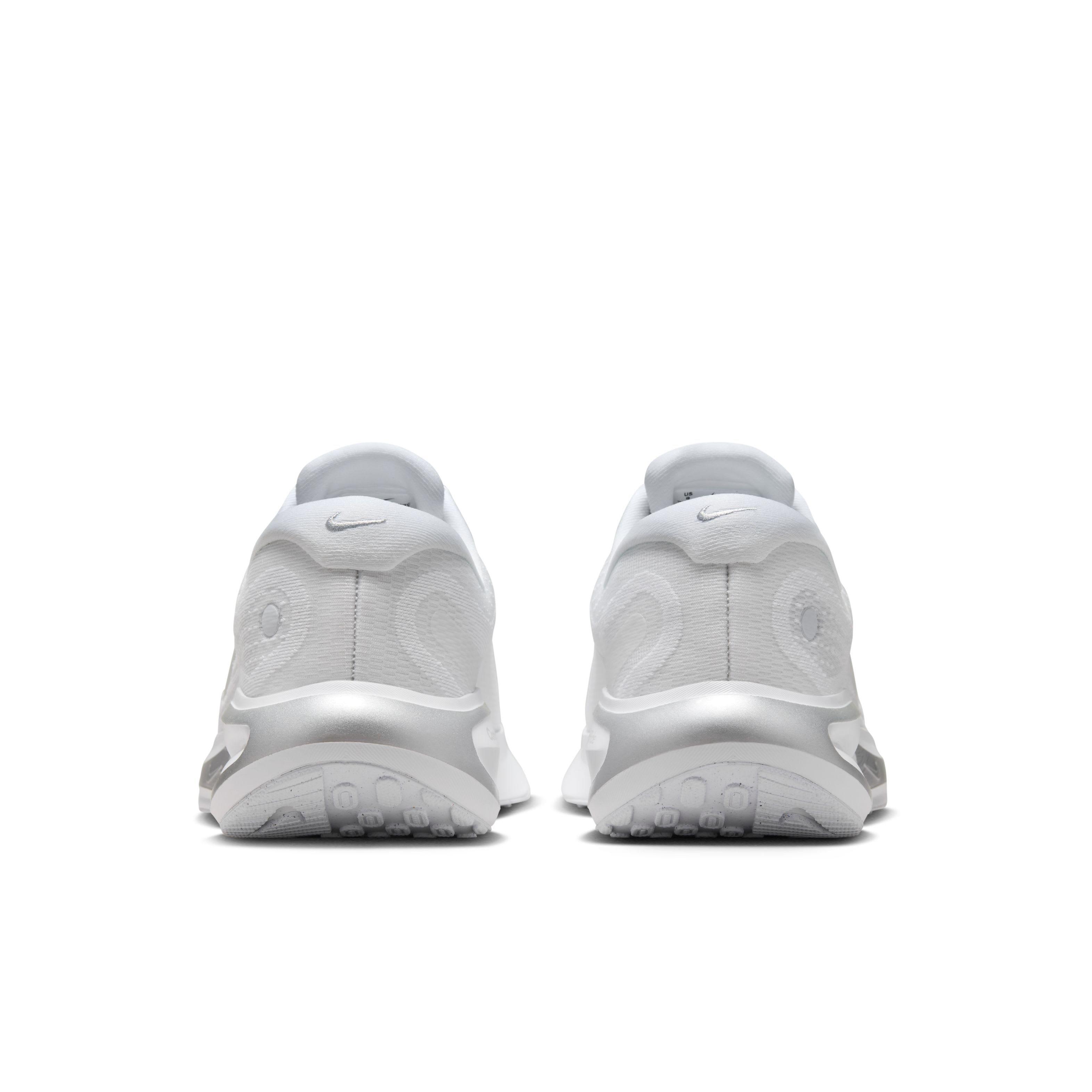 Nike Journey Run "White/Pure Platinum/Metallic Silver/White" Women's Running Shoe - WHITE/PLATINUM/SILVER/WHITE Thumbnail View 5