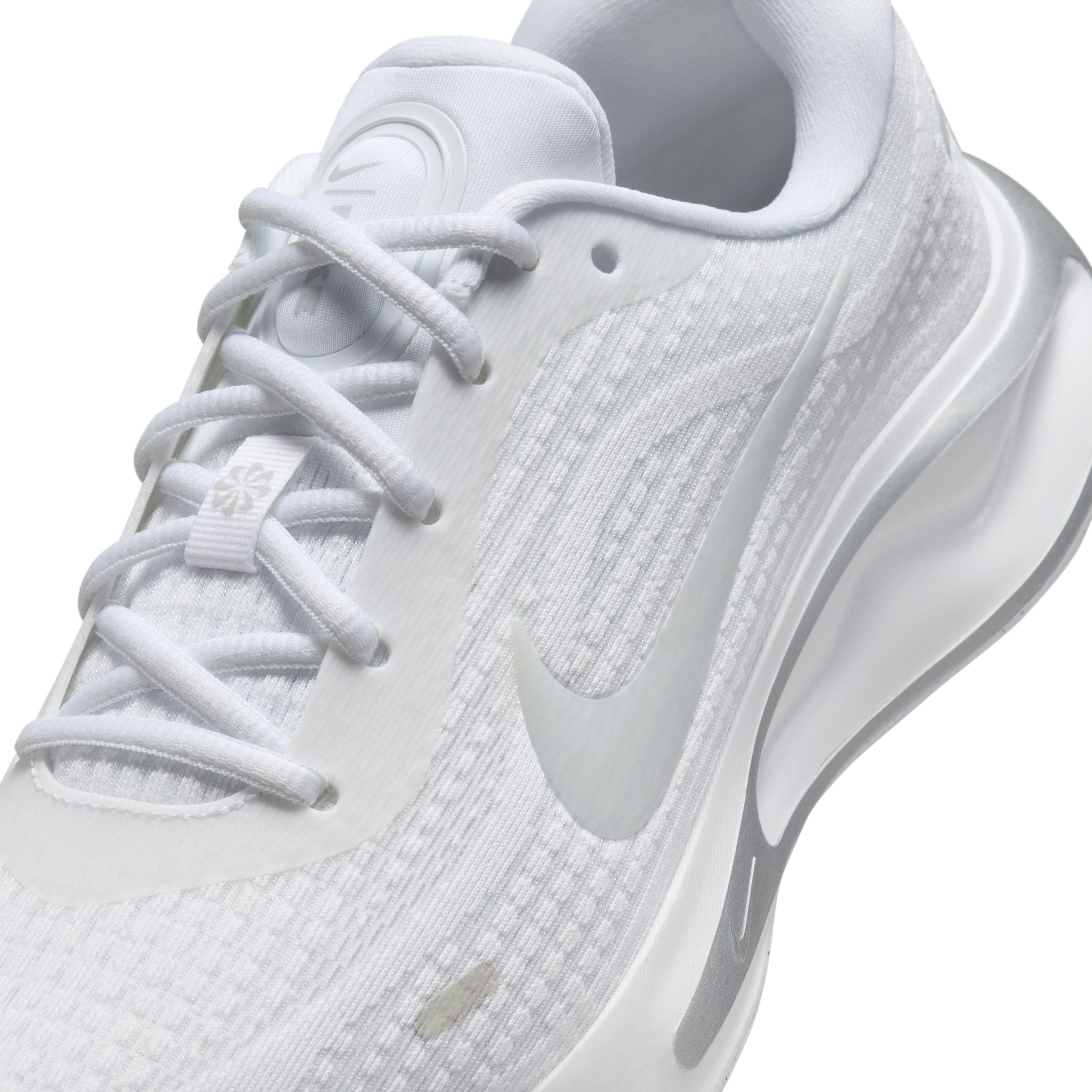 Nike Journey Run "White/Pure Platinum/Metallic Silver/White" Women's Running Shoe - WHITE/PLATINUM/SILVER/WHITE Thumbnail View 7