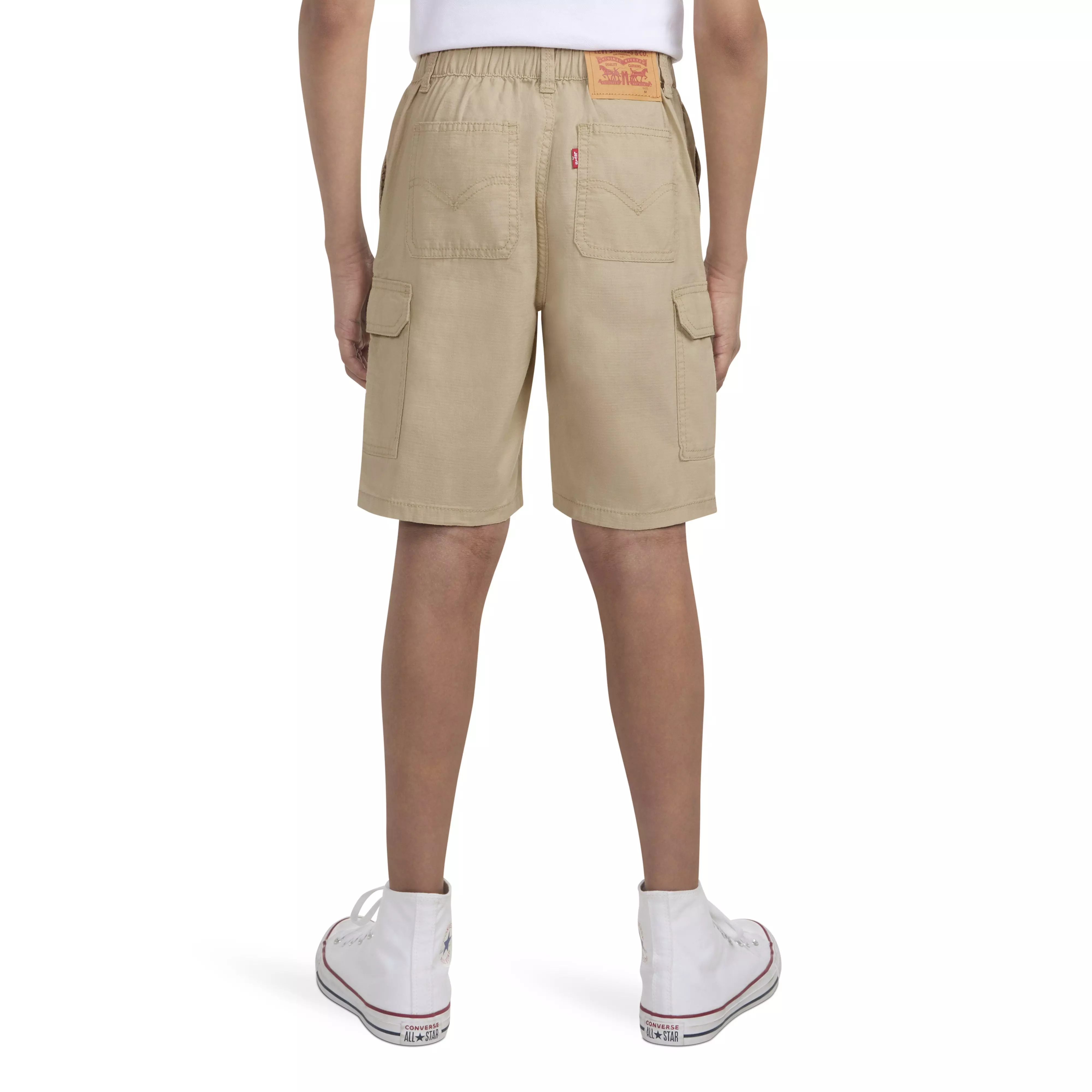 Levi's Big Boys' Cotton Cargo Shorts -Khaki - KHAKI