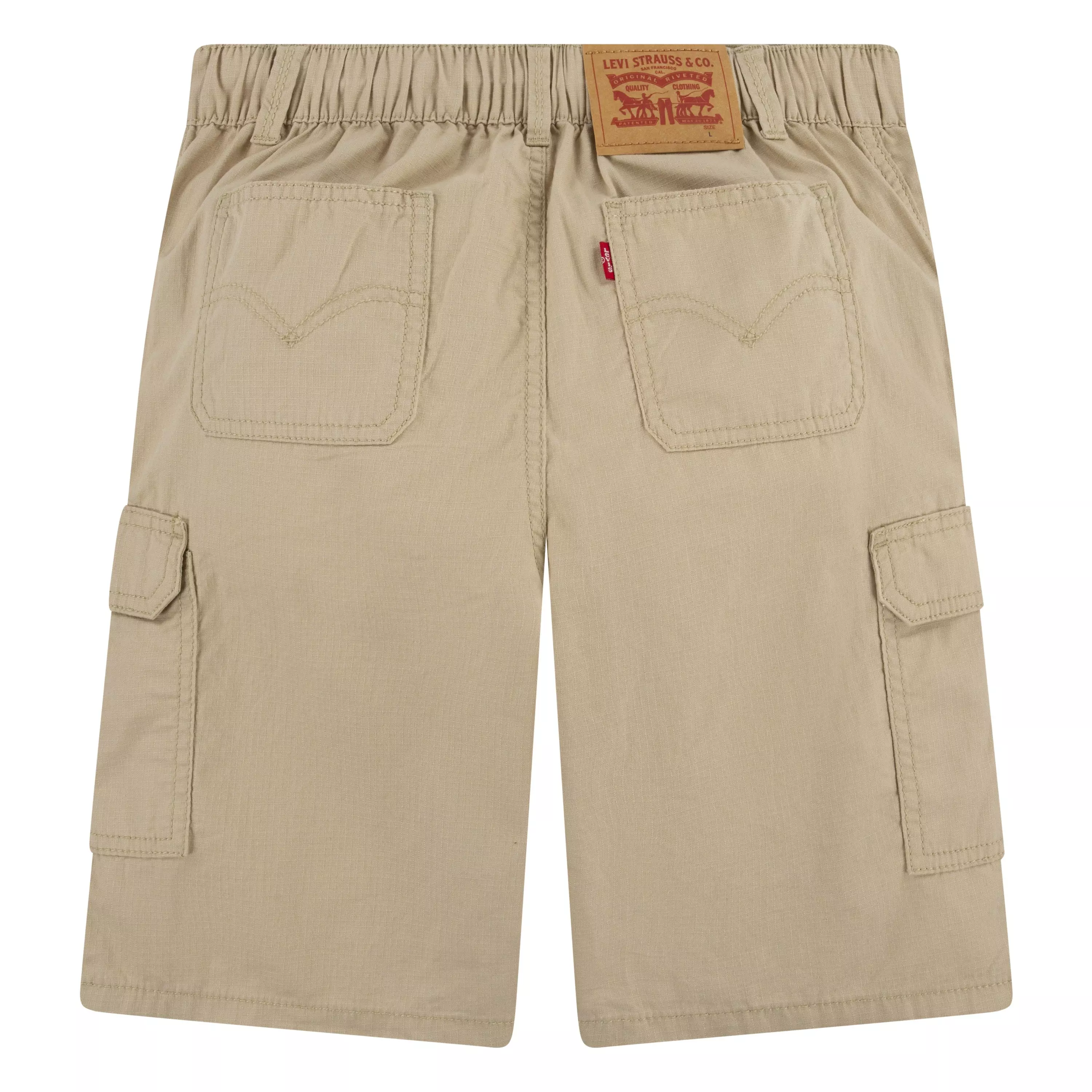 Levi's Big Boys' Cotton Cargo Shorts -Khaki - KHAKI