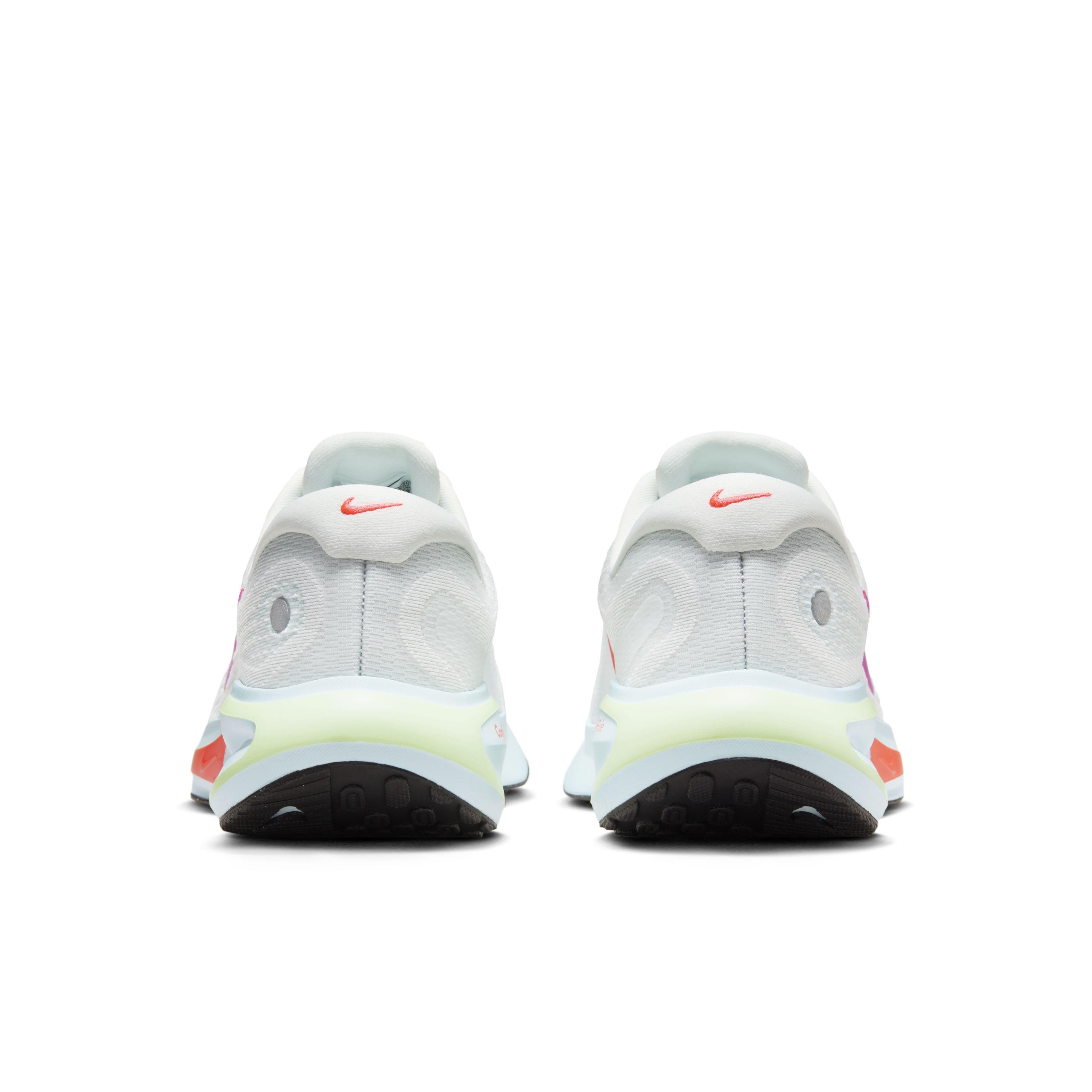 Nike Journey Run "Summit White/Glacier Blue/Barely Volt/Bright Crimson" Women's Running Shoe - WHITE/BLUE/VOLT/CRIMSON Thumbnail View 5