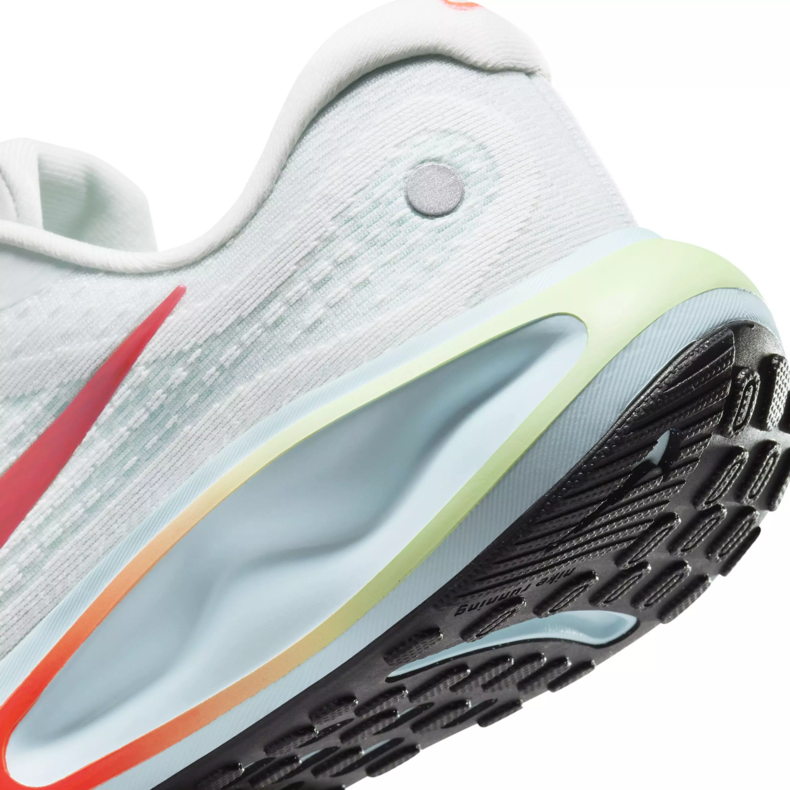 Nike Journey Run "Summit White/Glacier Blue/Barely Volt/Bright Crimson" Women's Running Shoe - WHITE/BLUE/VOLT/CRIMSON