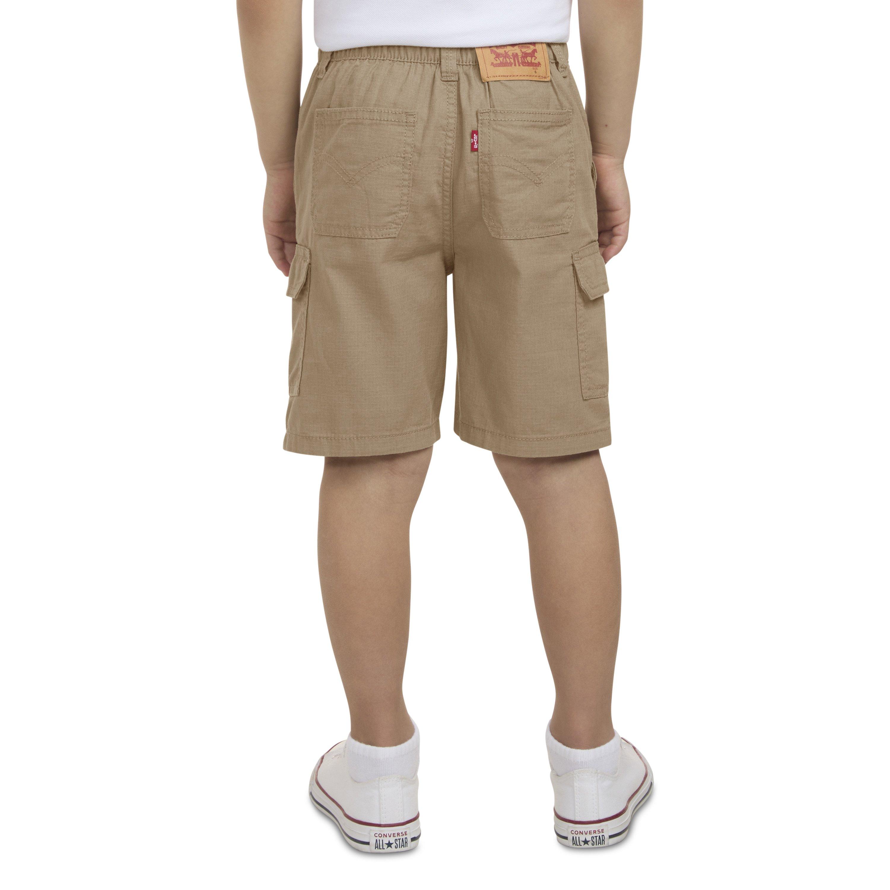 Levi's Elastic Waistband Little Boys' Gold Cargo Shorts