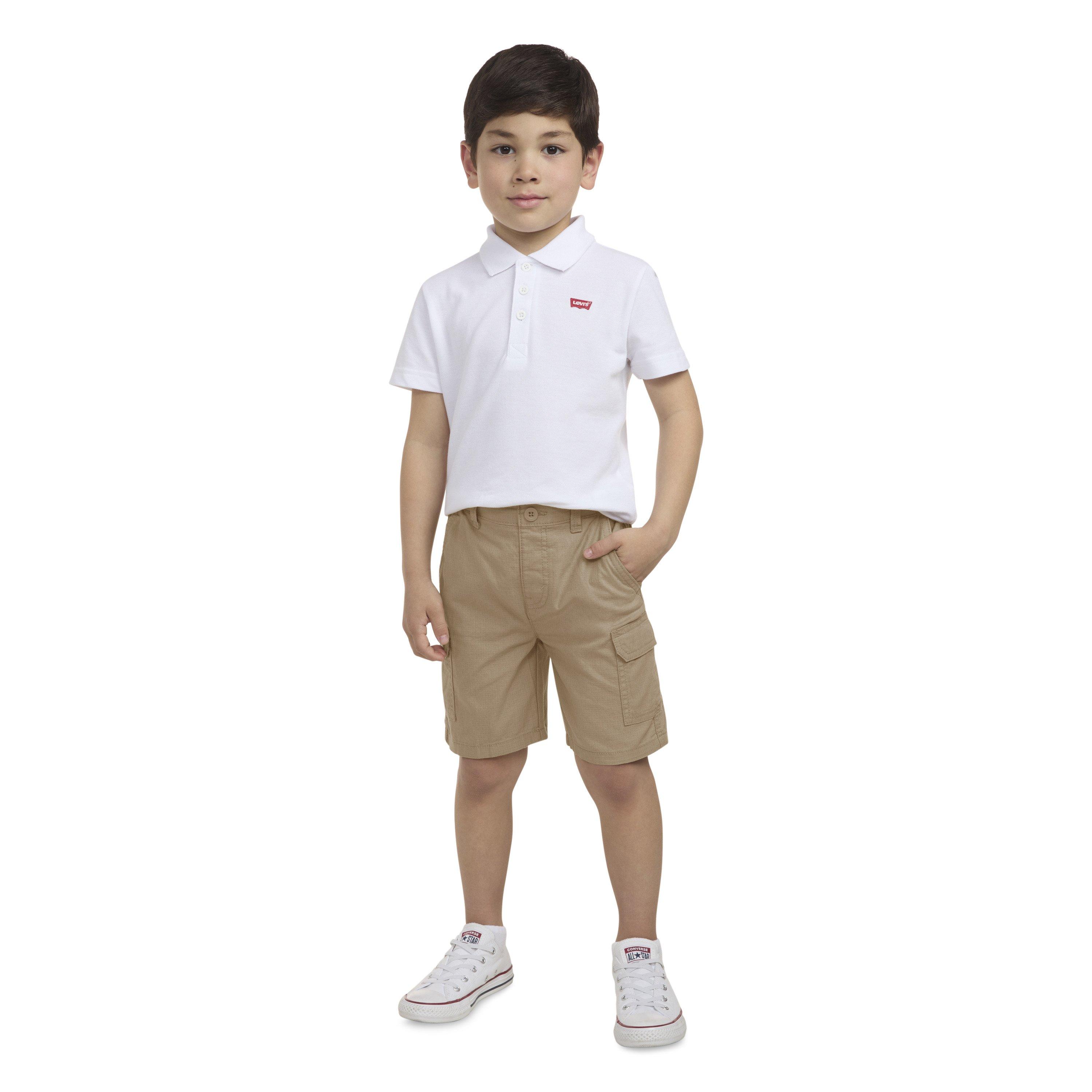 Levi's Elastic Waistband Little Boys' Gold Cargo Shorts
