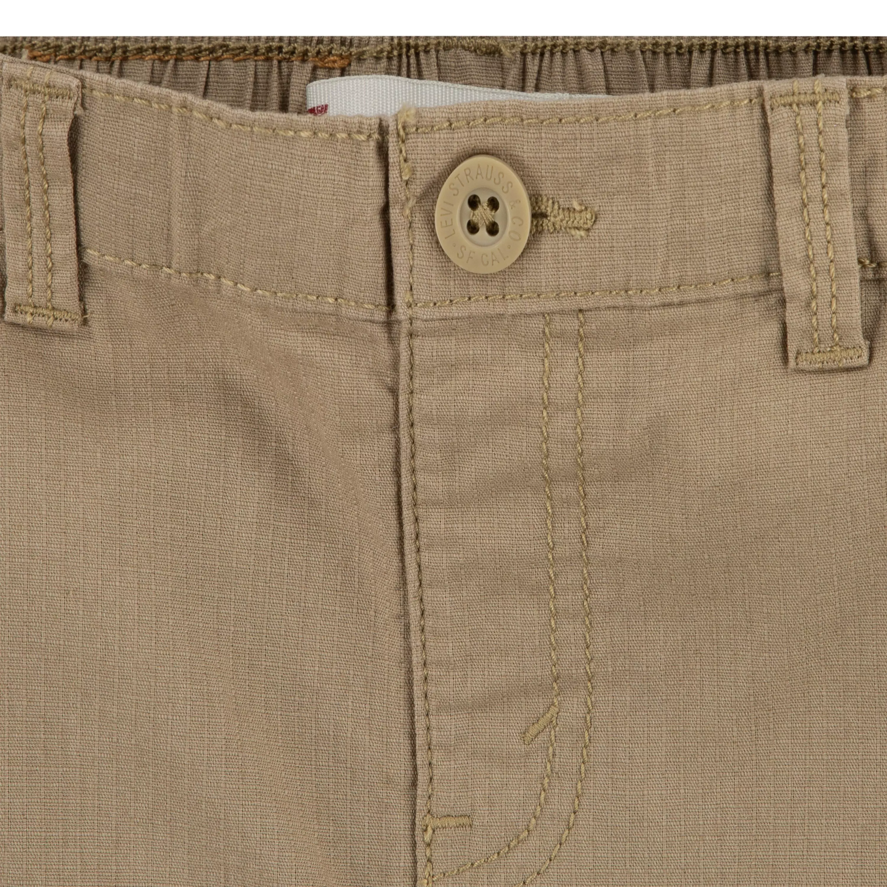 Levi's Little Boys' Elastic Waistband Cargo Shorts -Gold - GOLD