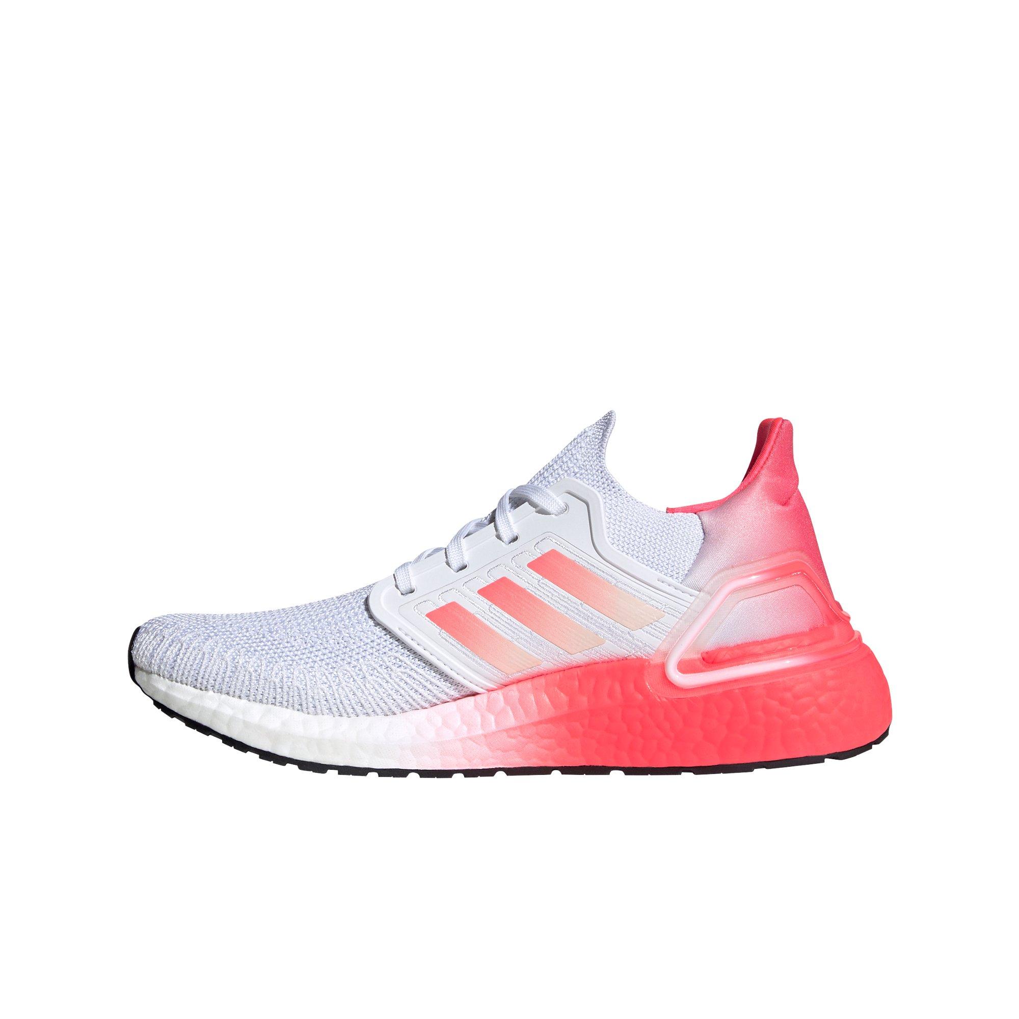 adidas boost pink and white