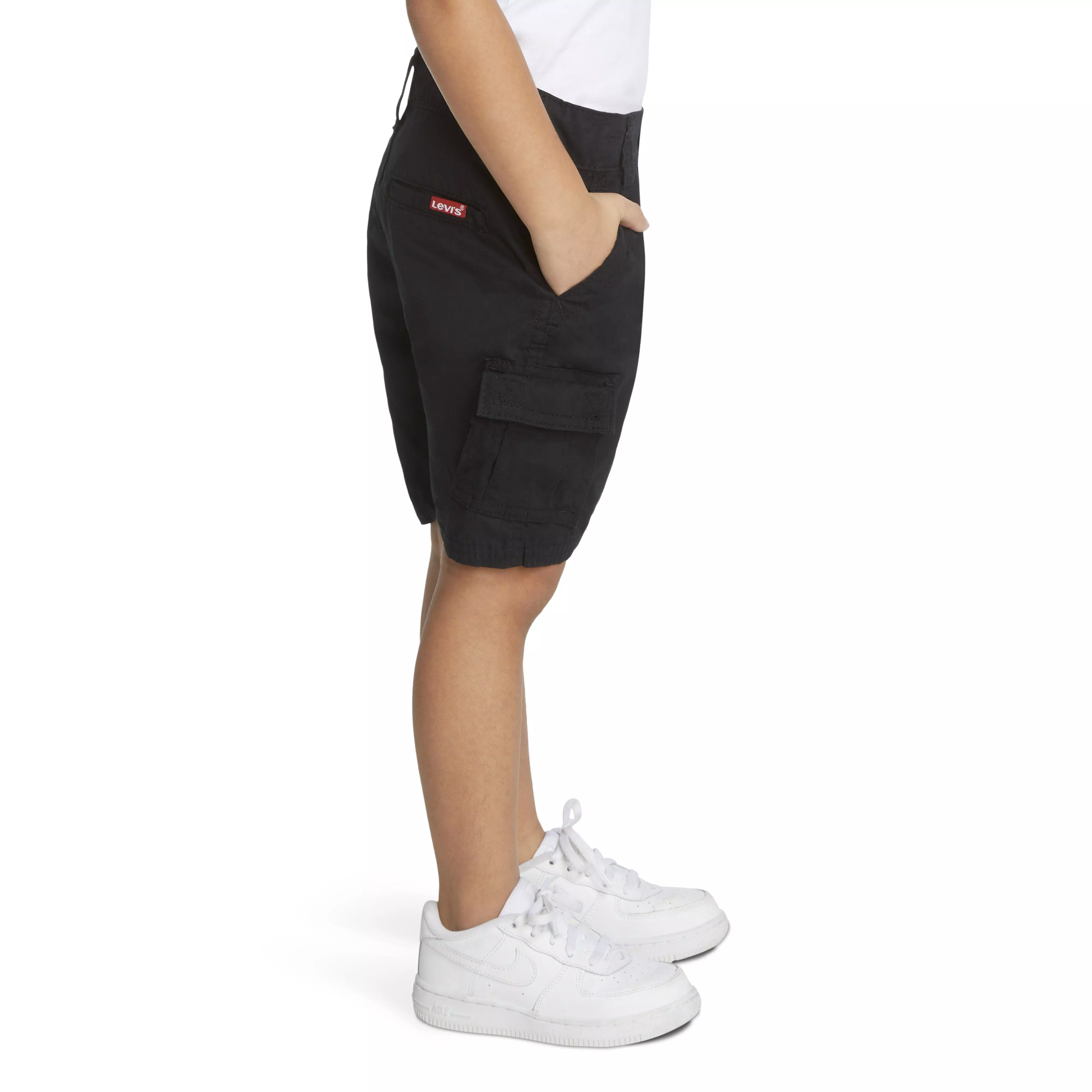 Levi's Red Tab Relaxed Toddler Boys' Black Cargo Shorts - BLACK
