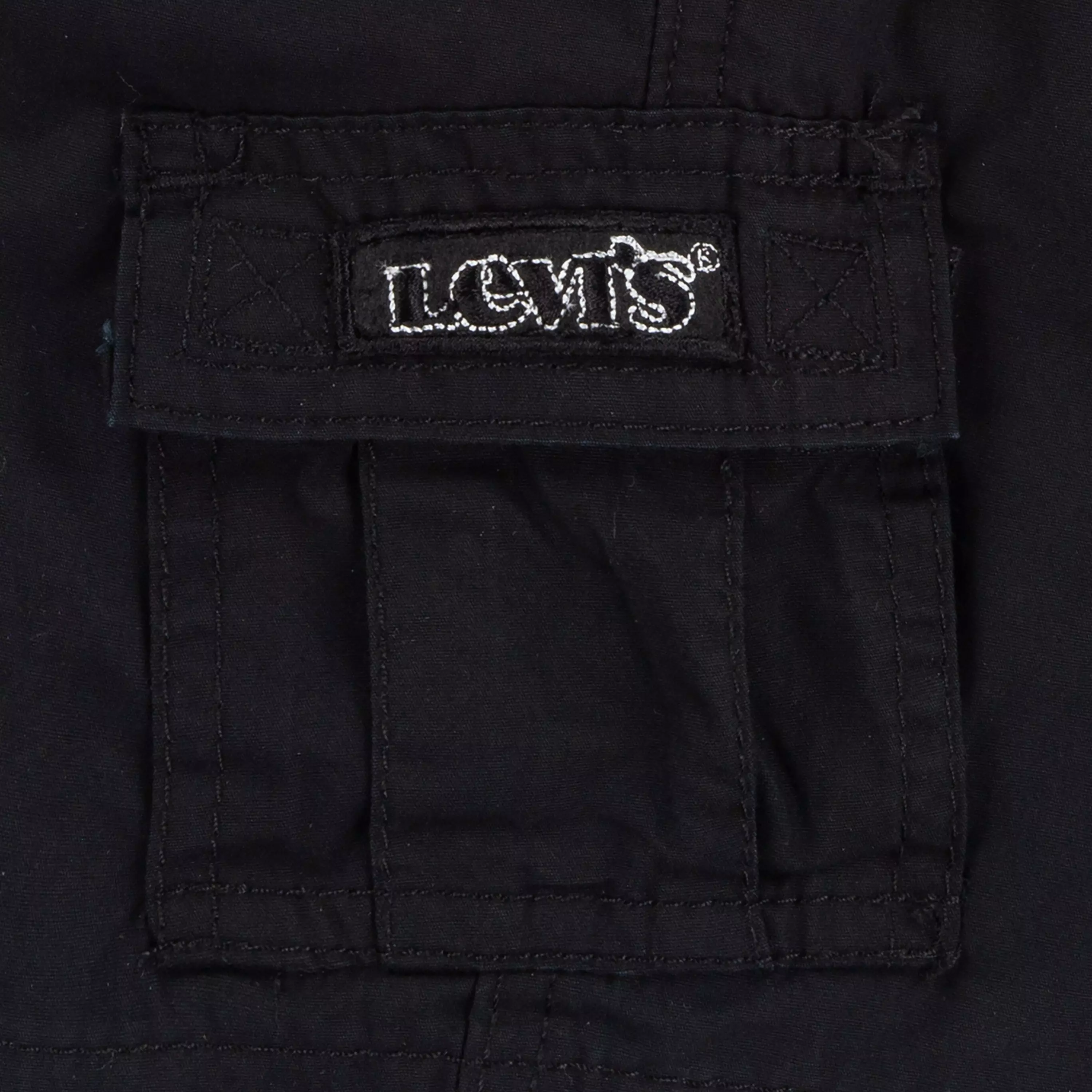 Levi's Toddler Boys' Red Tab Relaxed Cargo Shorts - Black - BLACK