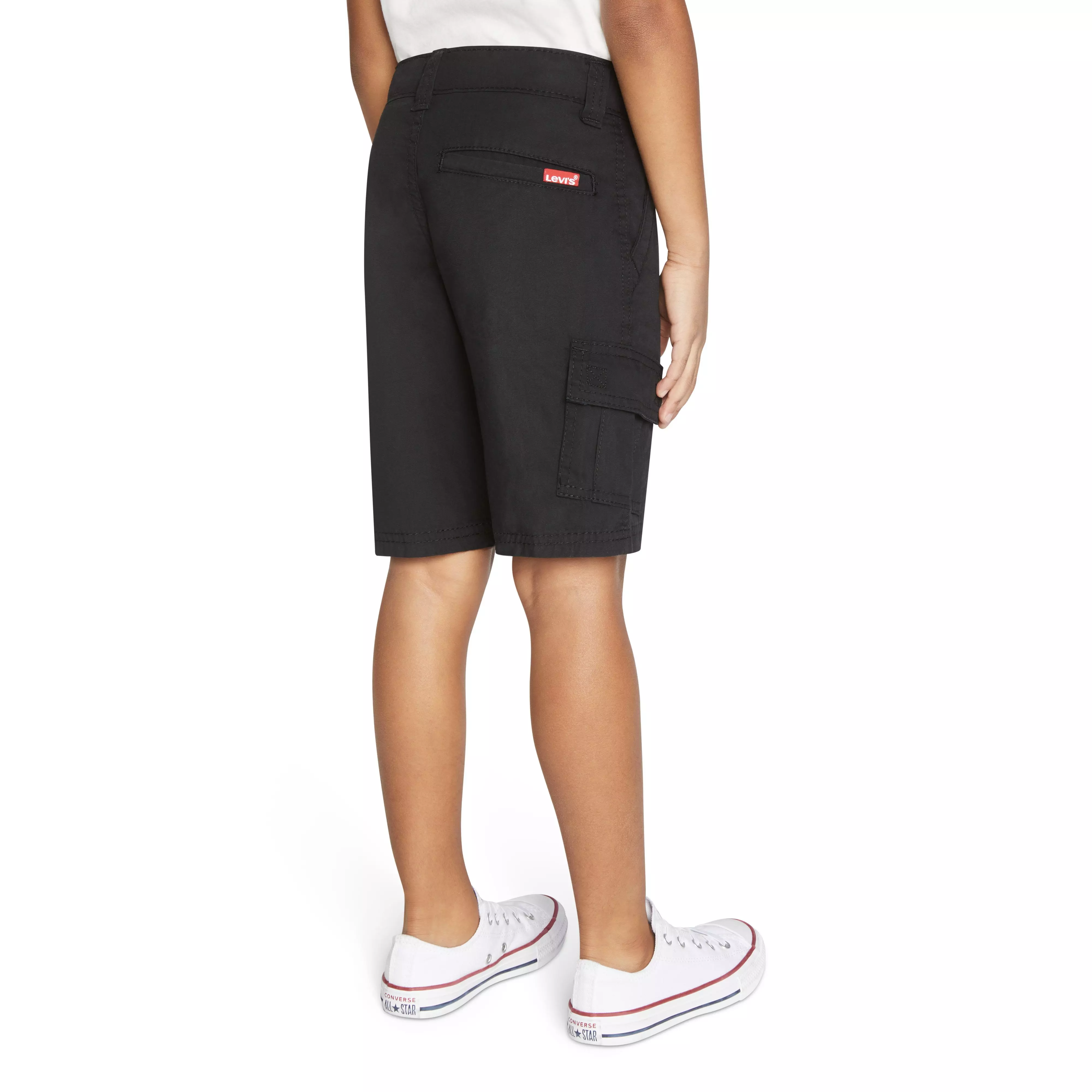 Levi's Little Boys' Red Tab Relaxed Cargo Shorts - Black - BLACK