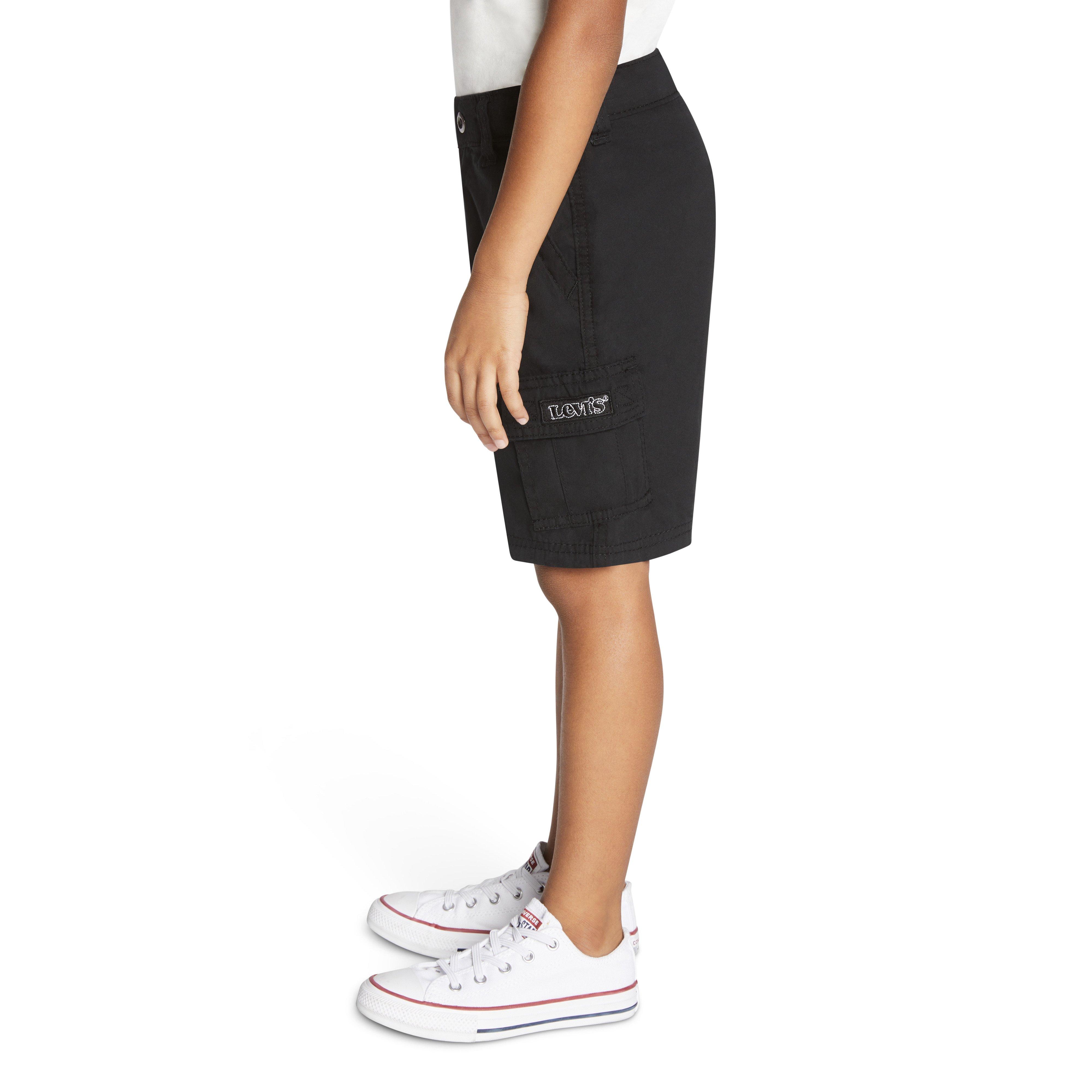 Levi's Red Tab Relaxed Little Boys' Black Cargo Shorts - BLACK Thumbnail View 3