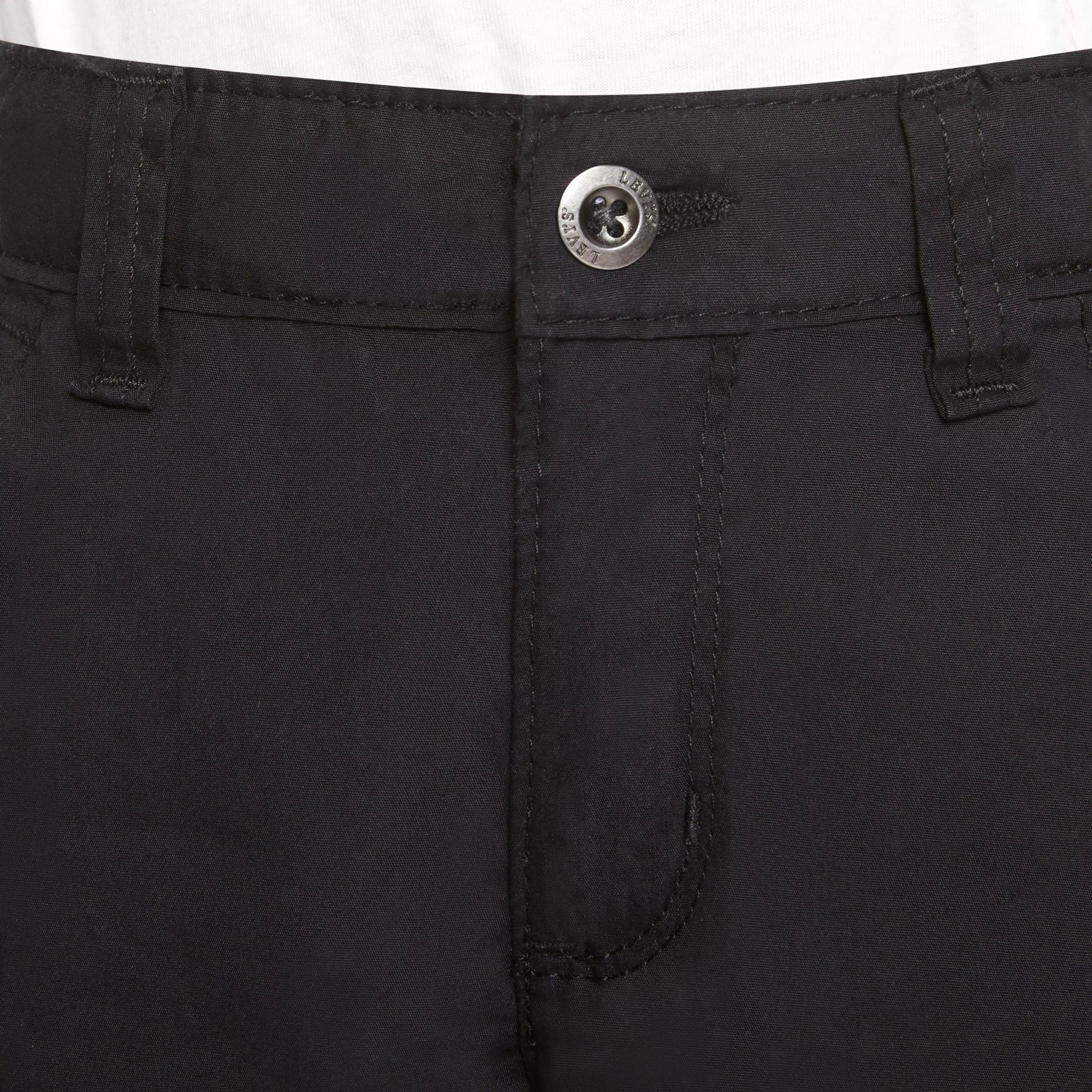 Levi's Red Tab Relaxed Little Boys' Black Cargo Shorts - BLACK