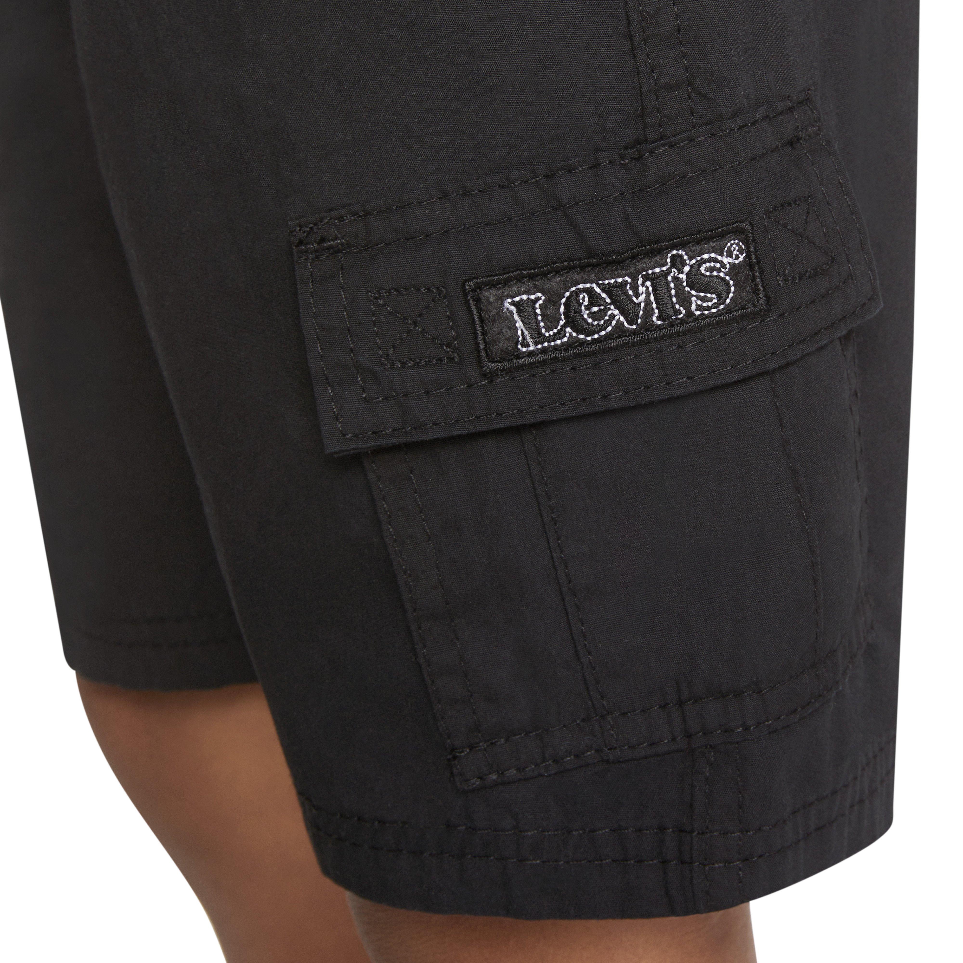 Levi's Red Tab Relaxed Little Boys' Black Cargo Shorts - BLACK Thumbnail View 6