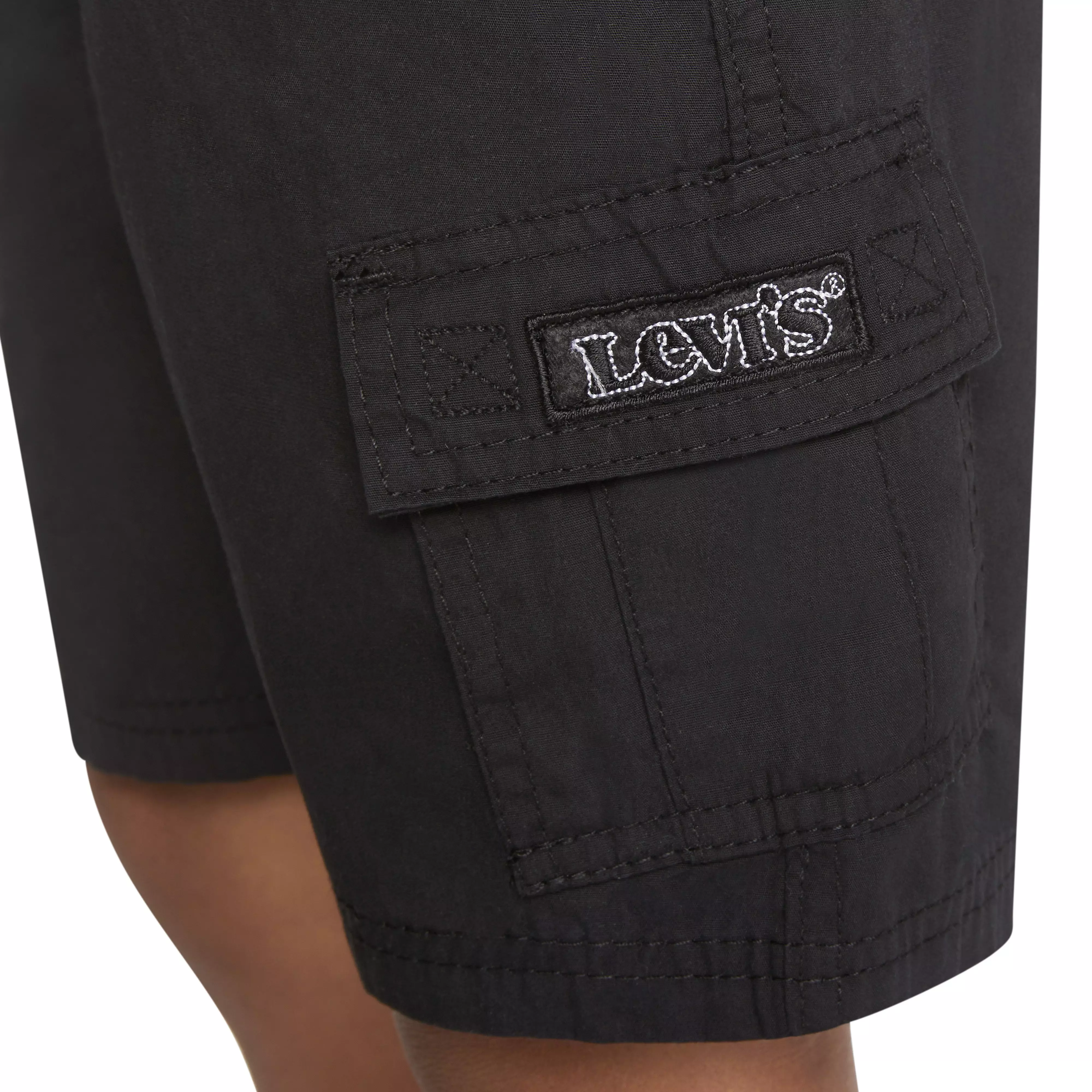 Levi's Red Tab Relaxed Little Boys' Black Cargo Shorts - BLACK