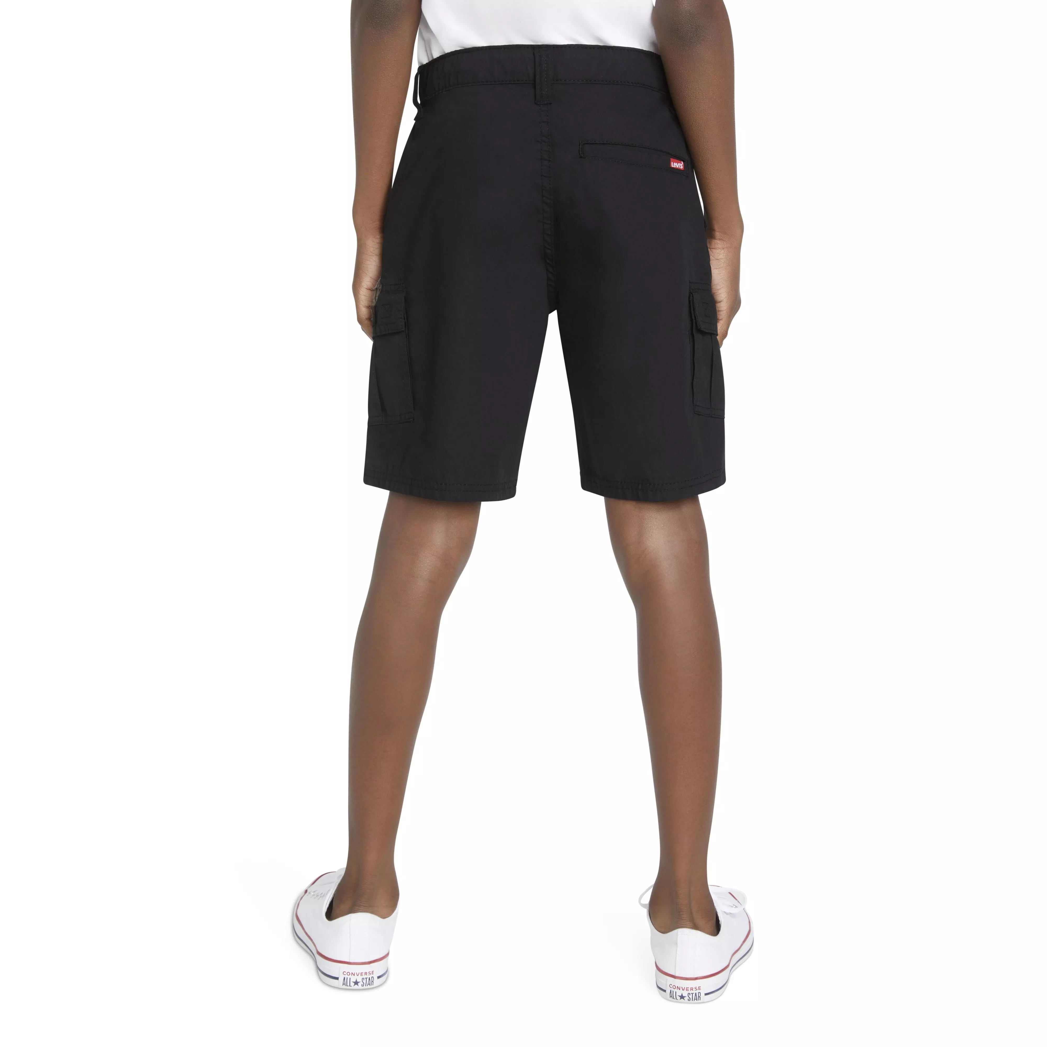 Levi's Big Boys' Red Tab Relaxed Cargo Shorts - Black - BLACK