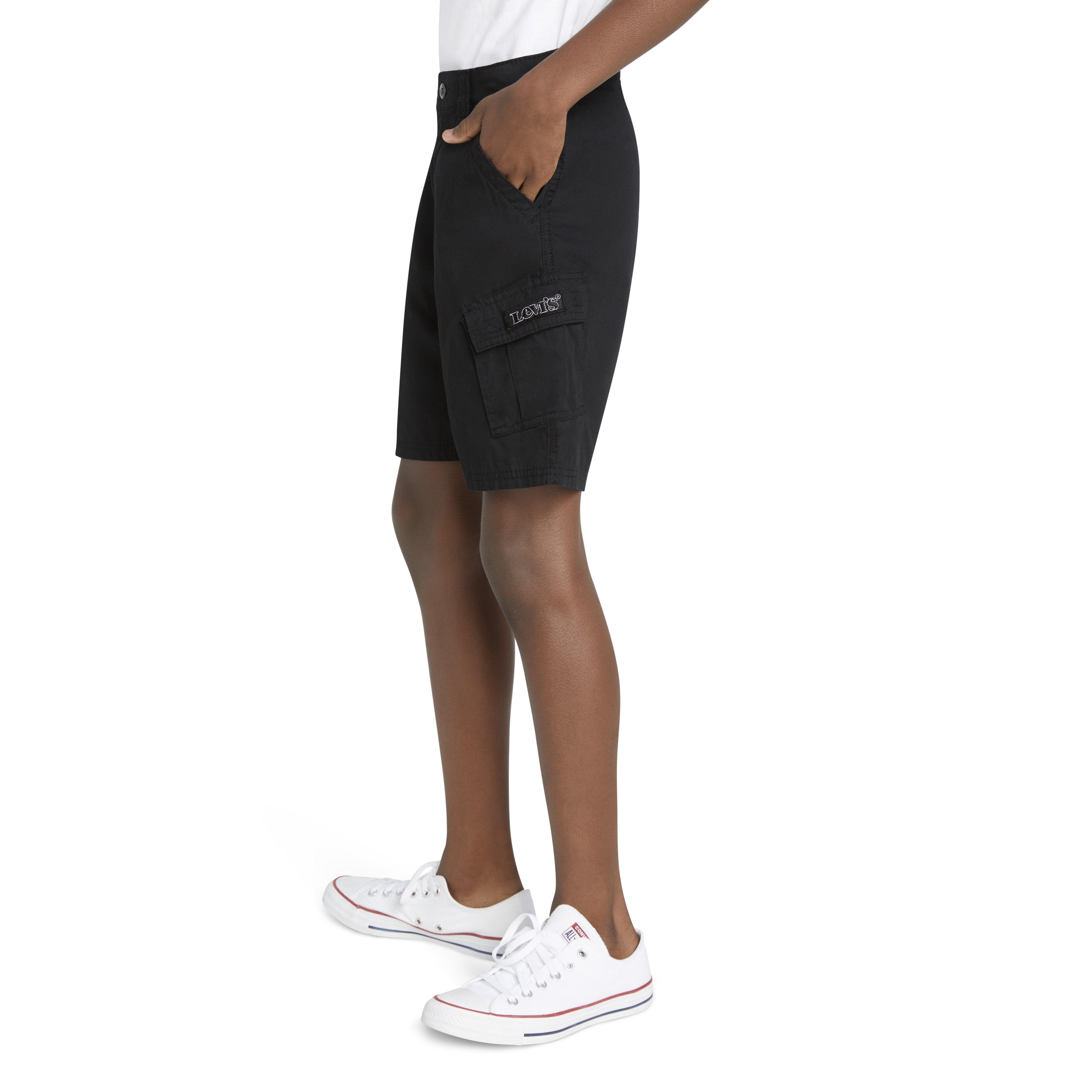 Levi's Big Boys' Red Tab Relaxed Cargo Shorts - Black - BLACK Thumbnail View 3