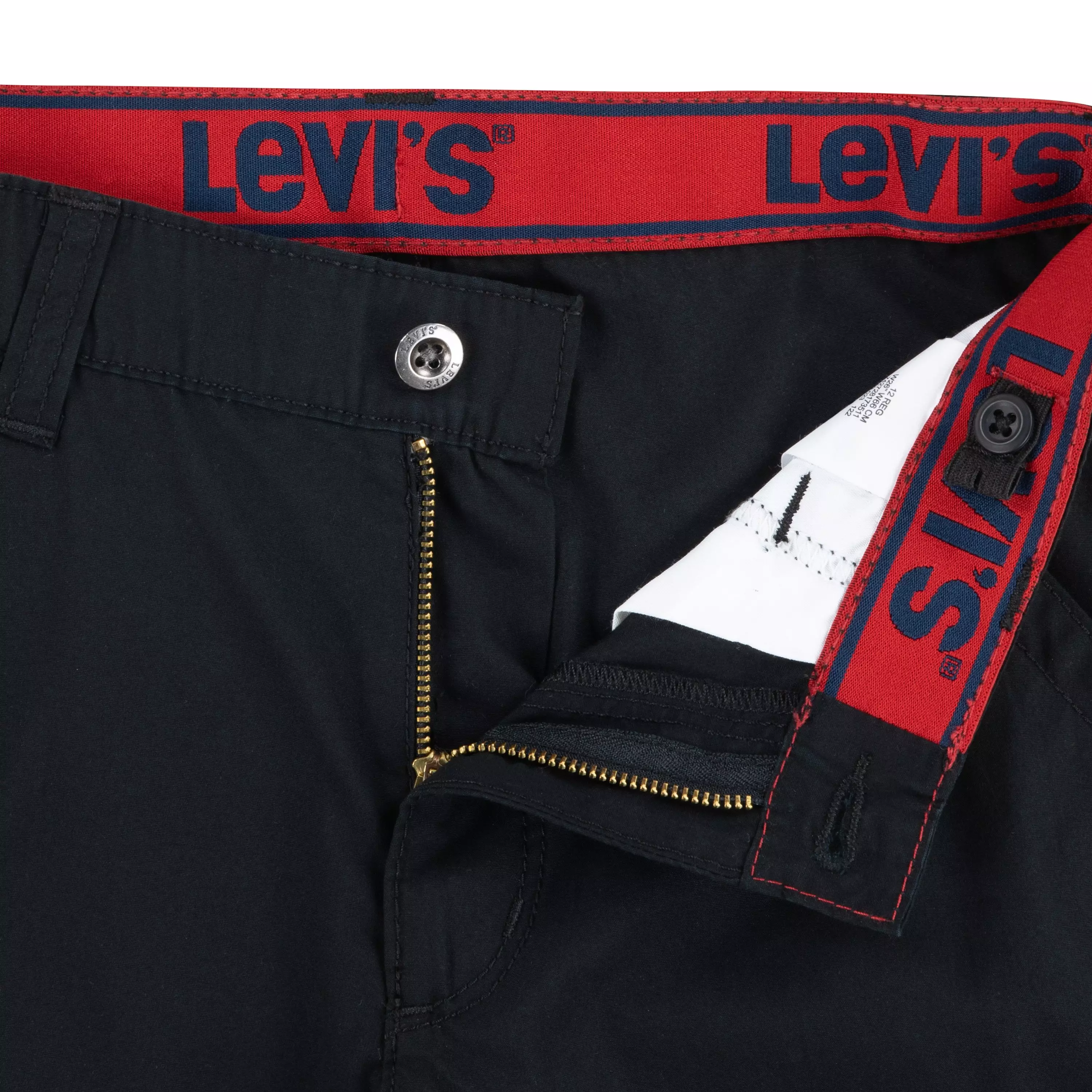 Levi's Red Tab Relaxed Big Boys' Black Cargo Shorts - BLACK