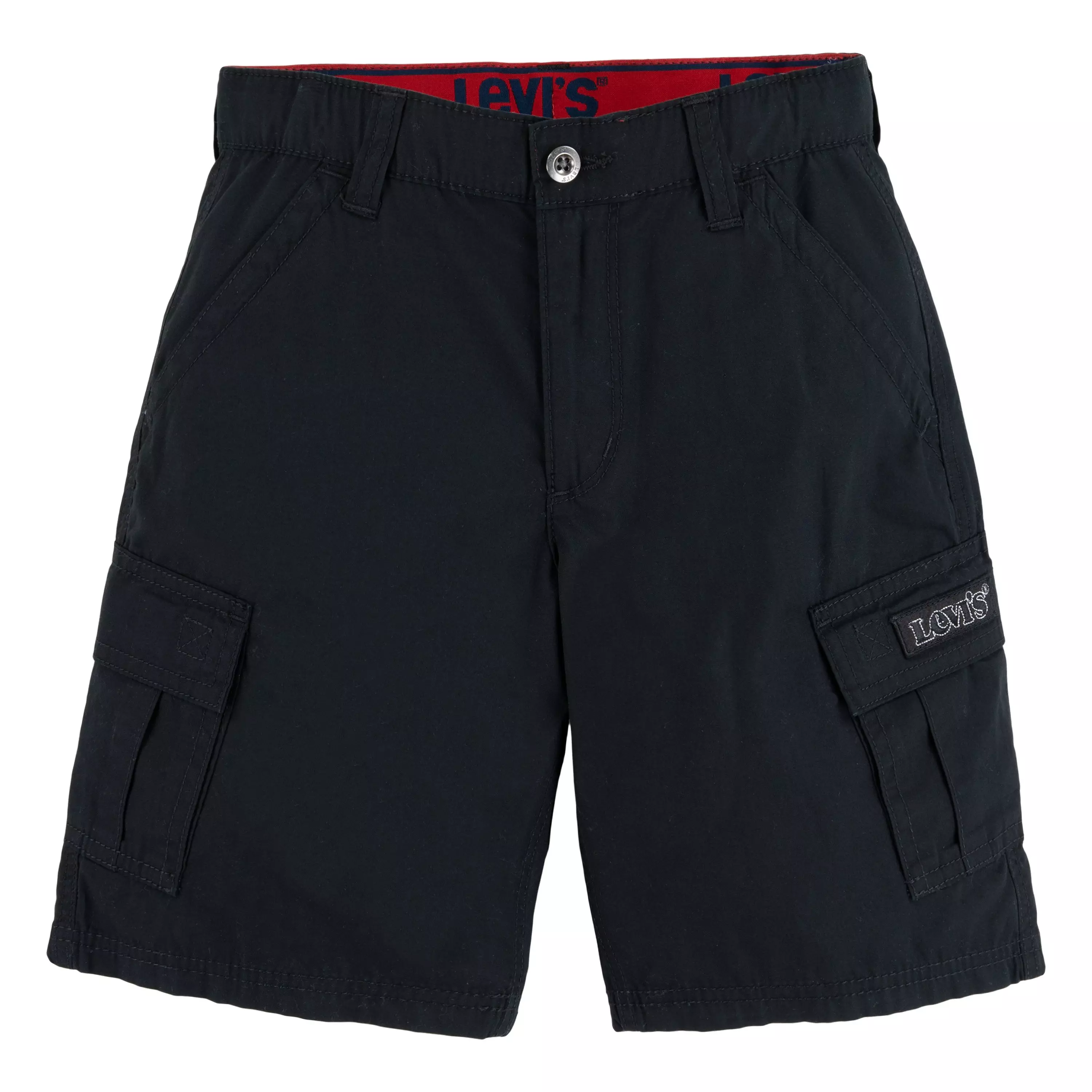 Levi's Big Boys' Red Tab Relaxed Cargo Shorts - Black - BLACK