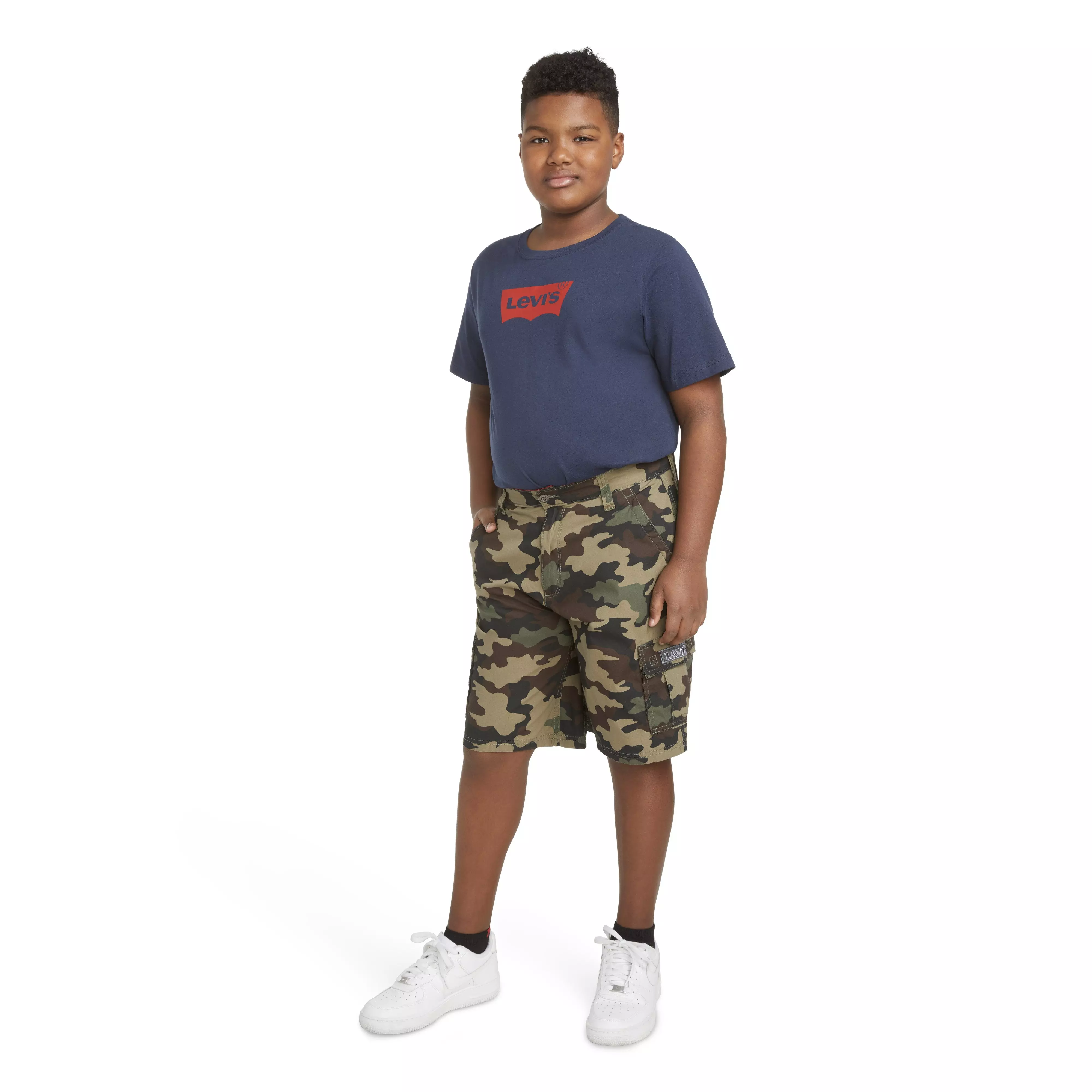 Levi's Red Tab Relaxed Big Boys' Camo Cargo Shorts - CAMOUFLAGE