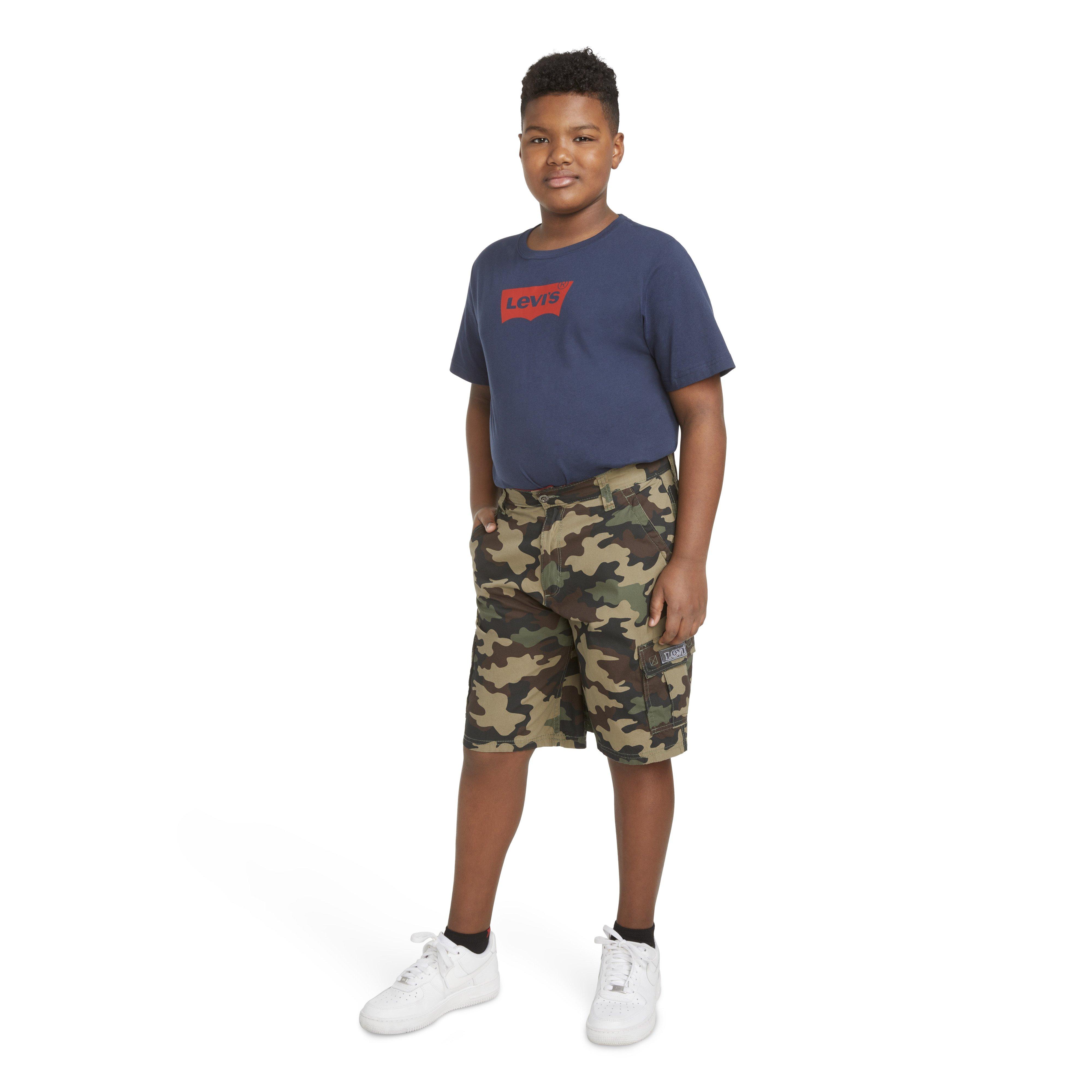 Levi's Red Tab Relaxed Big Boys' Camo Cargo Shorts