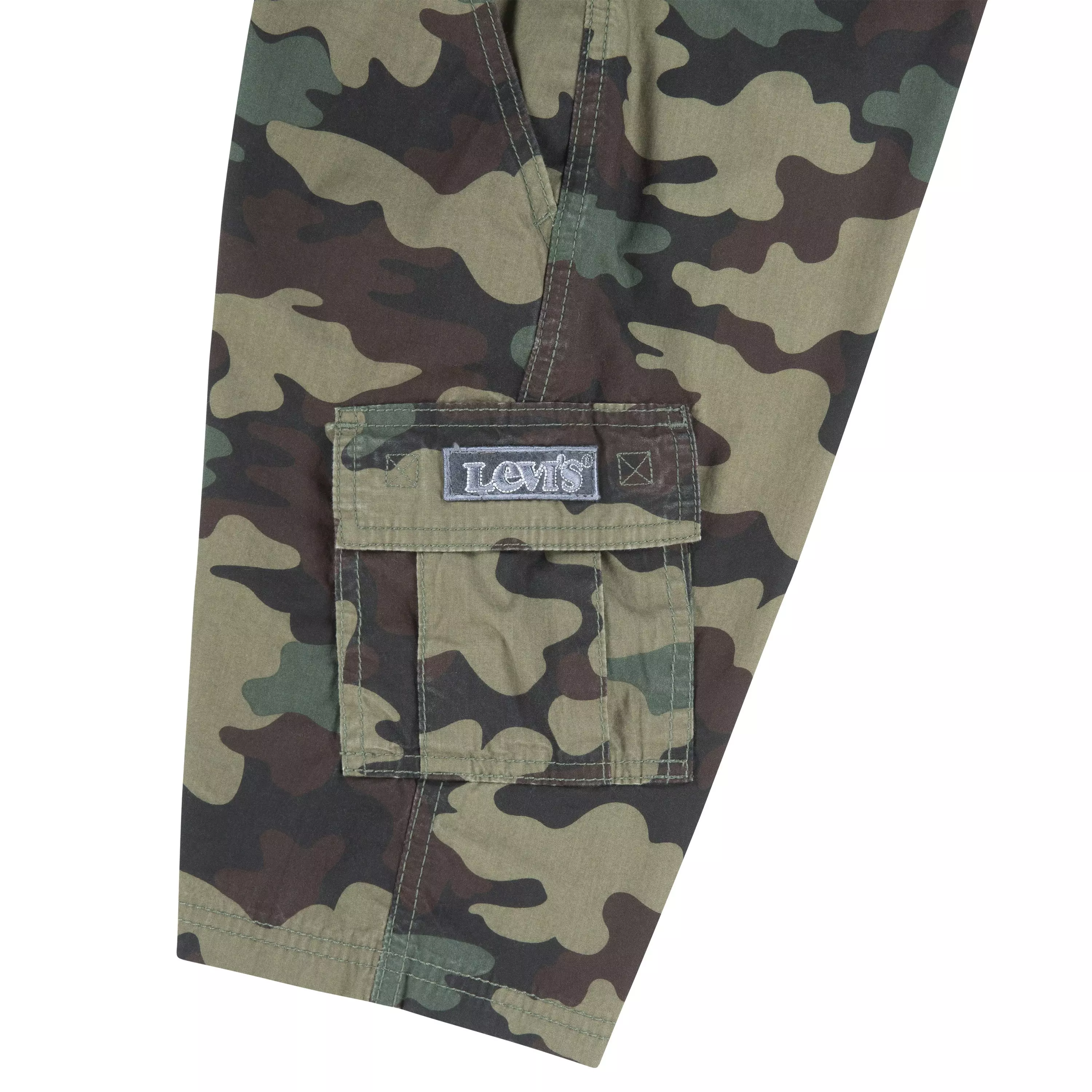 Levi's Red Tab Relaxed Big Boys' Camo Cargo Shorts - CAMOUFLAGE
