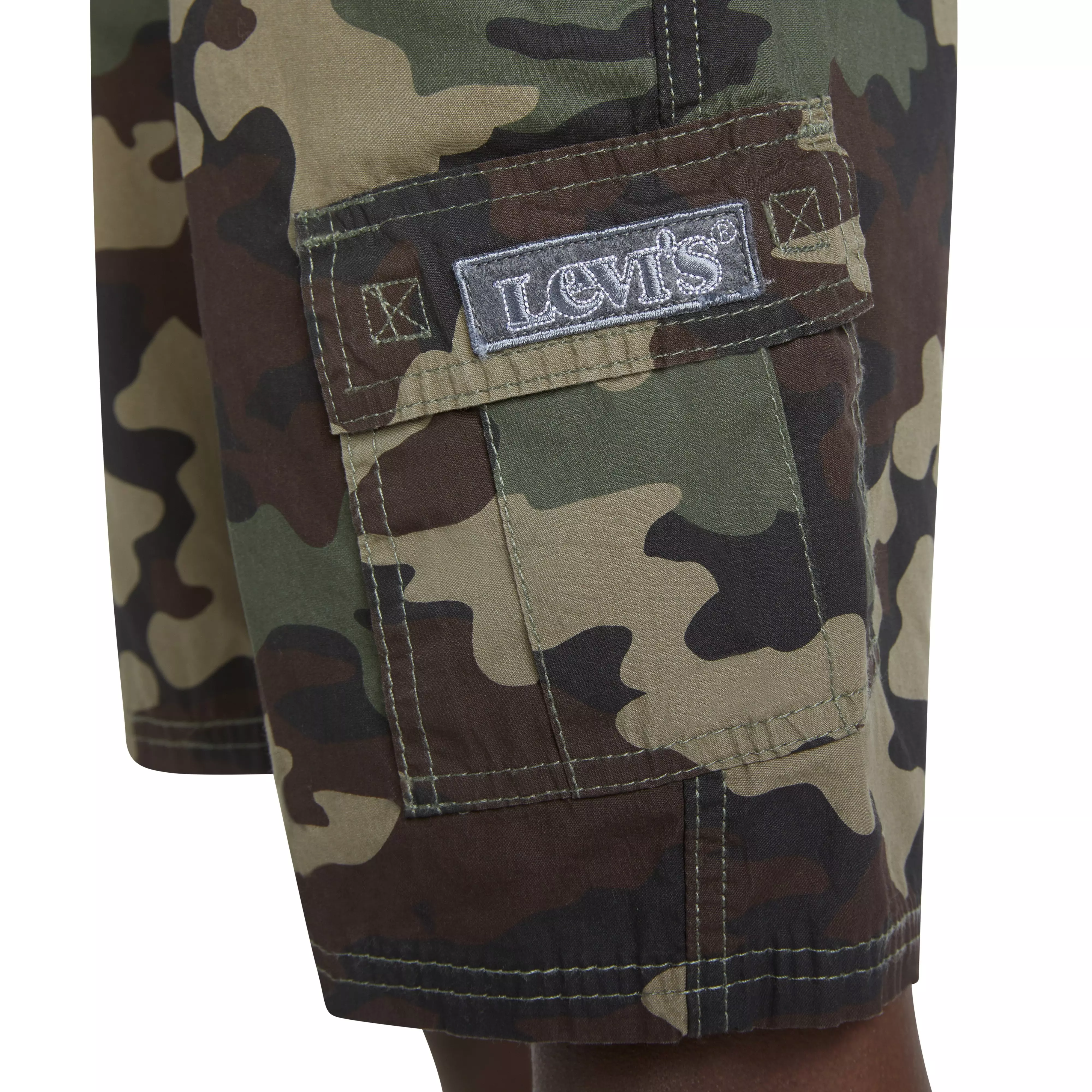 Levi's Red Tab Relaxed Big Boys' Camo Cargo Shorts - CAMOUFLAGE